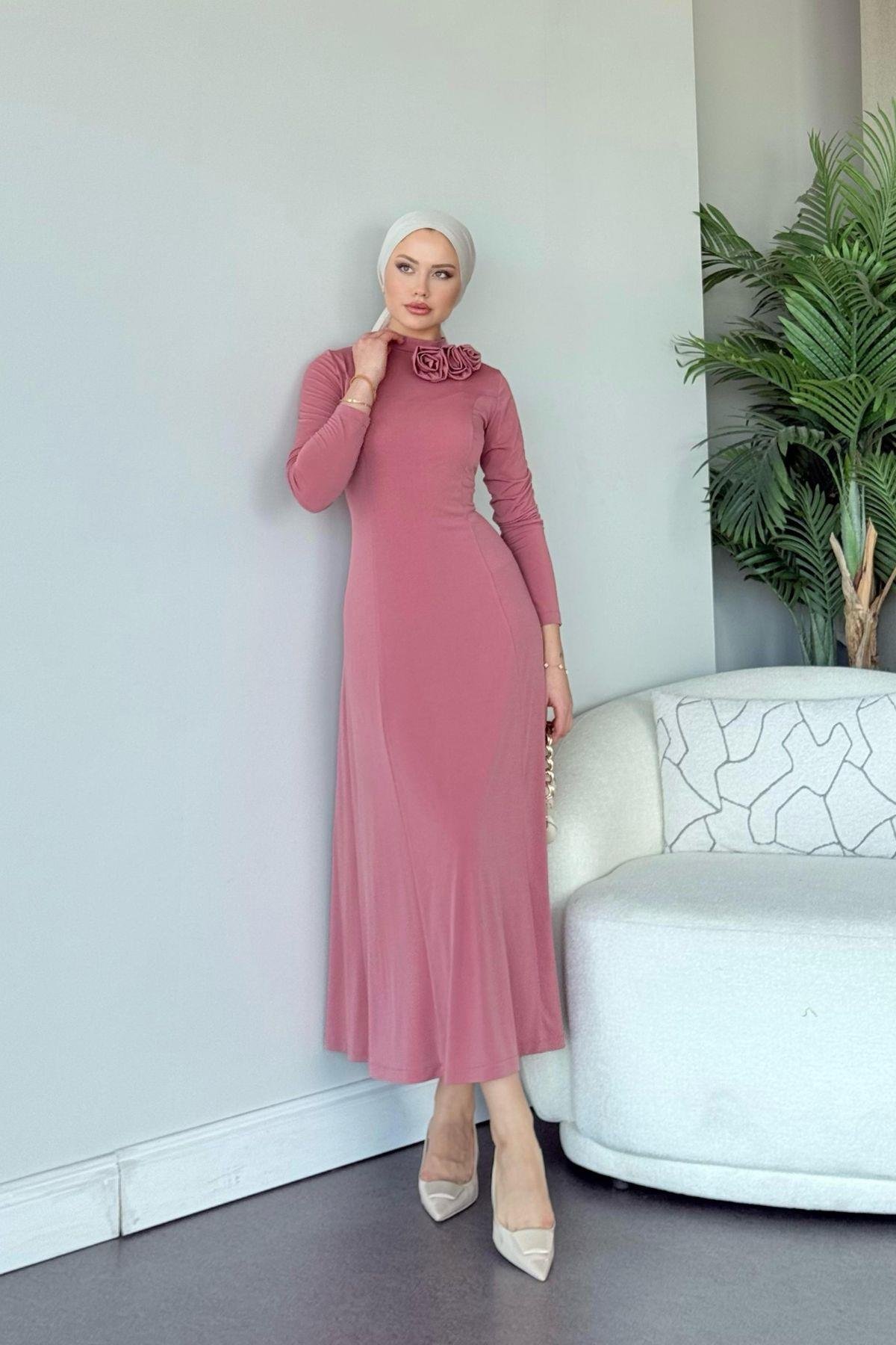 Kuveyt Sandy Elbise Pudra, Fiyatları Kuveyt Sandy Elbise Pudra- Haza Moda 