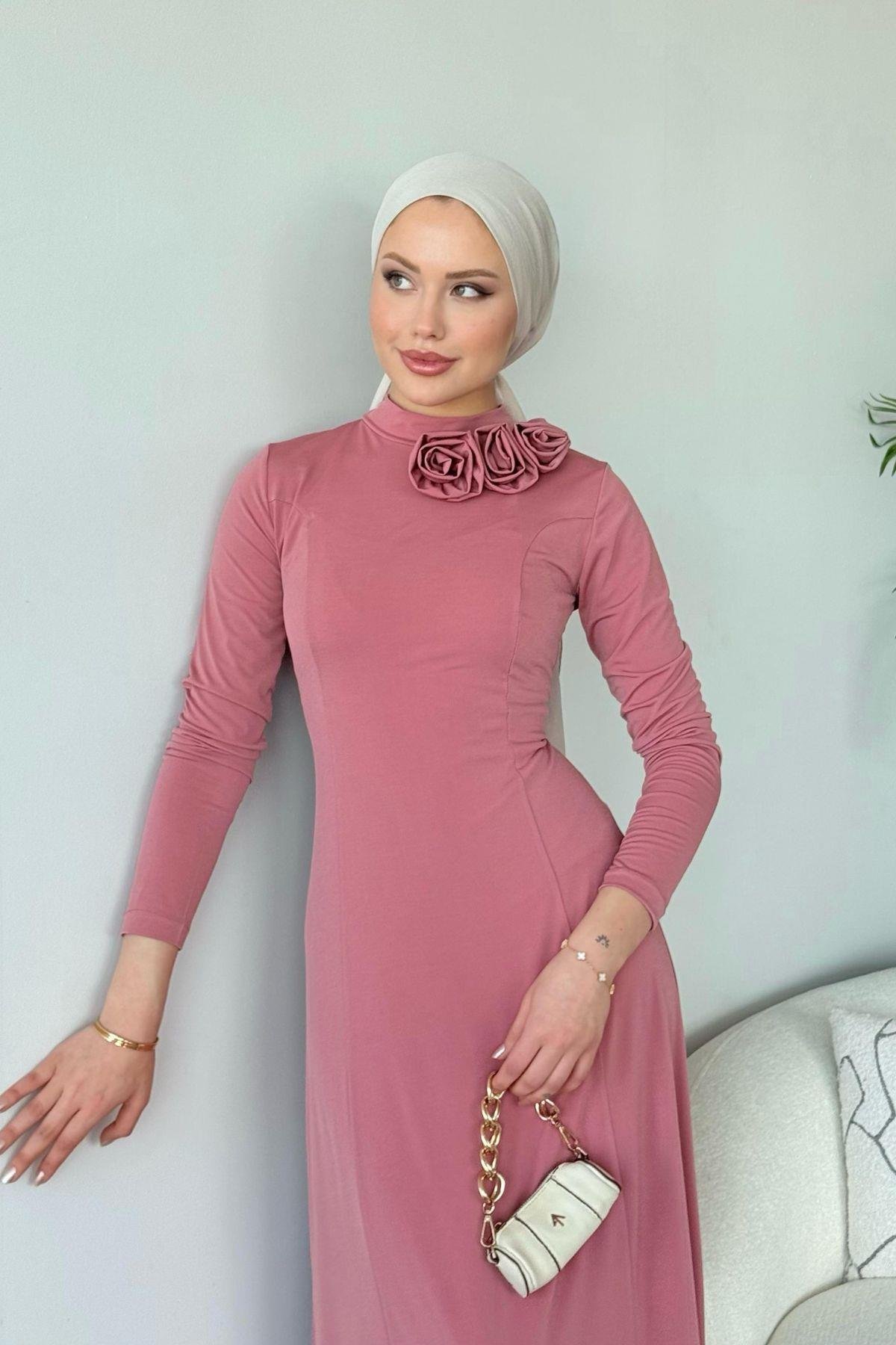 Kuveyt Sandy Elbise Pudra, Fiyatları Kuveyt Sandy Elbise Pudra- Haza Moda 