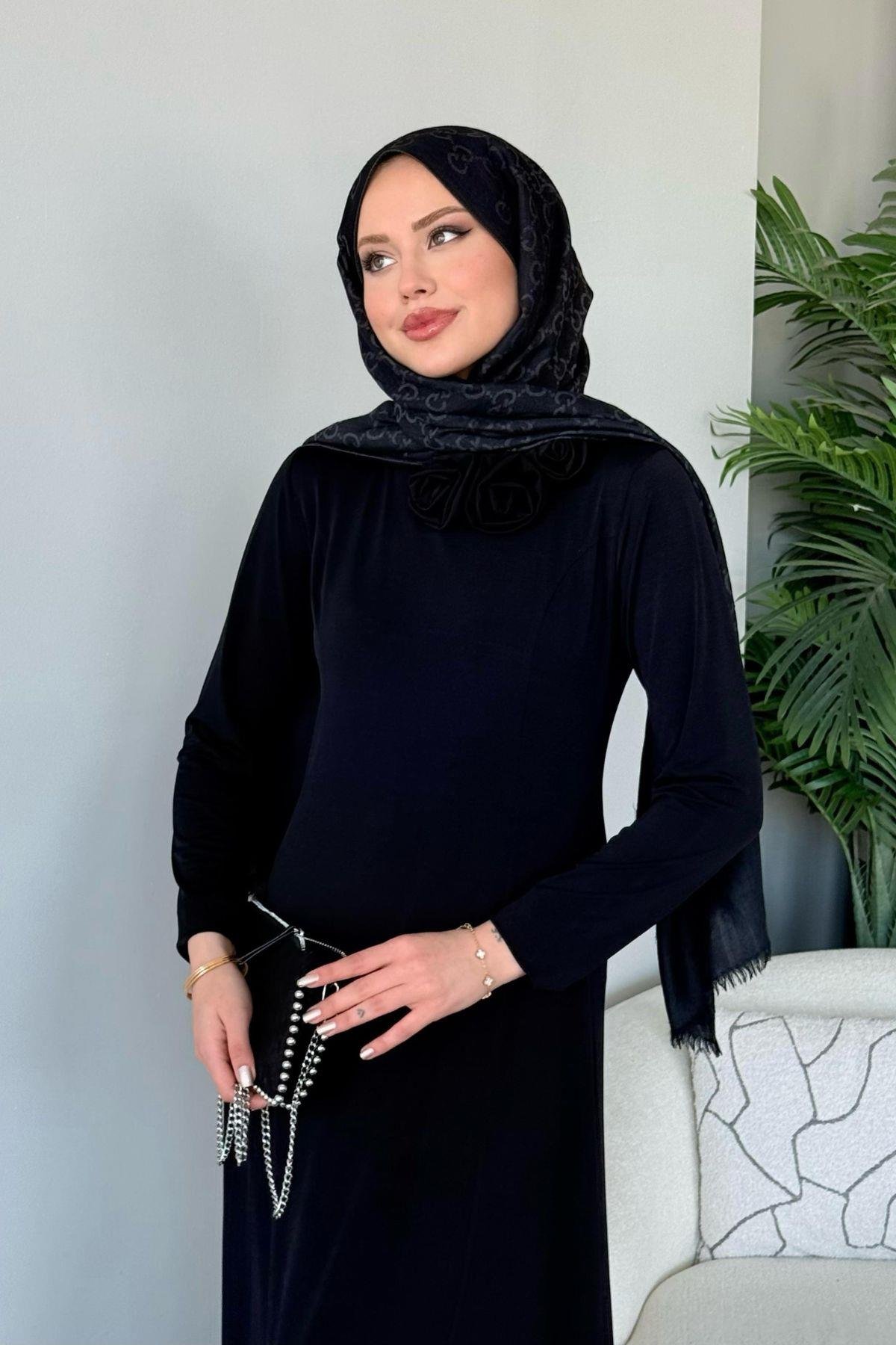 Kuveyt Sandy Elbise Siyah, Fiyatları Kuveyt Sandy Elbise Siyah- Haza Moda 