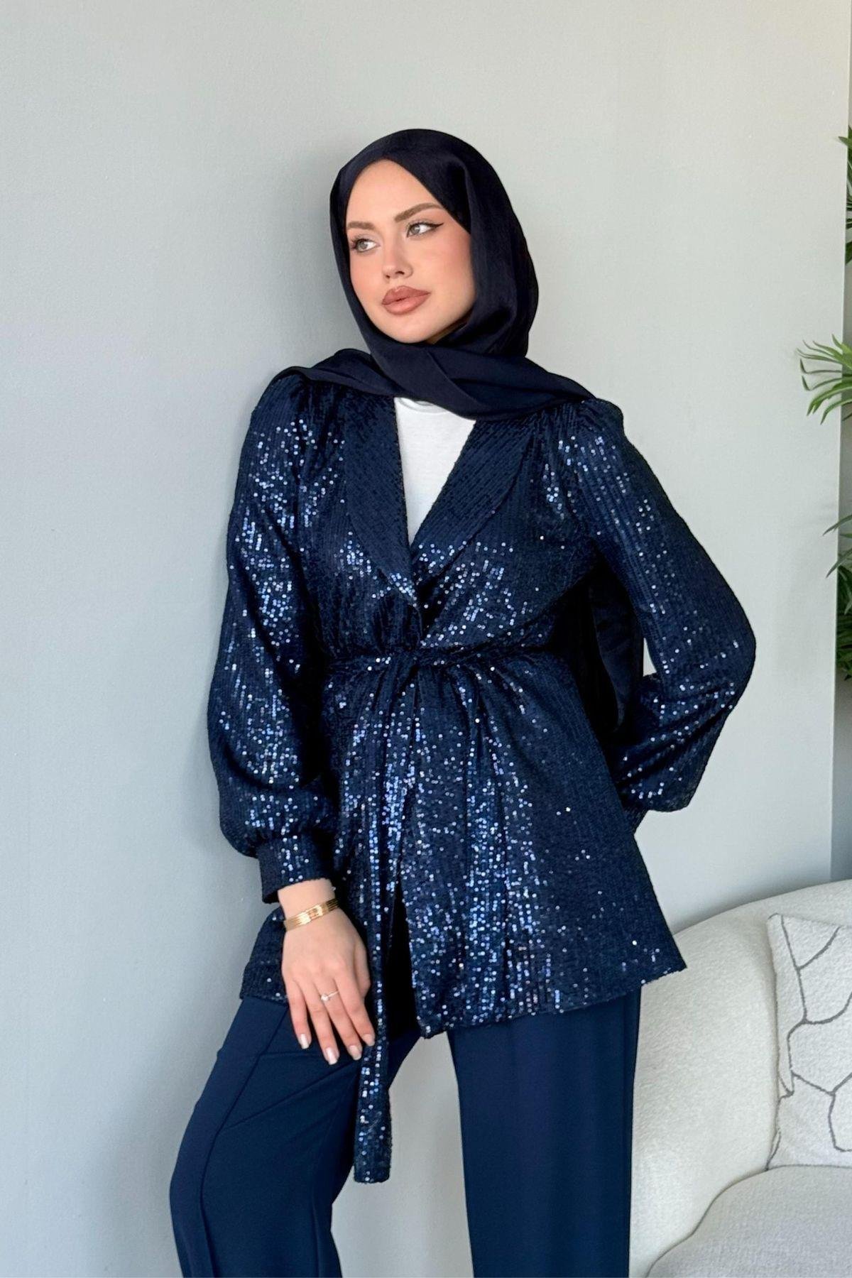 Ladin Payet Takım Lacivert, Fiyatları Ladin Payet Takım Lacivert - Haza Moda 