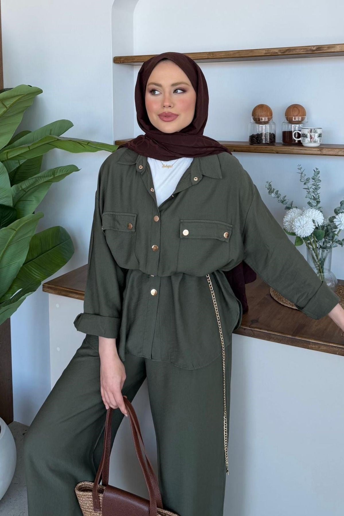 Lanet Çıtçıt Takım Haki, Fiyatları Lanet Çıtçıt Takım Haki | Haza Moda