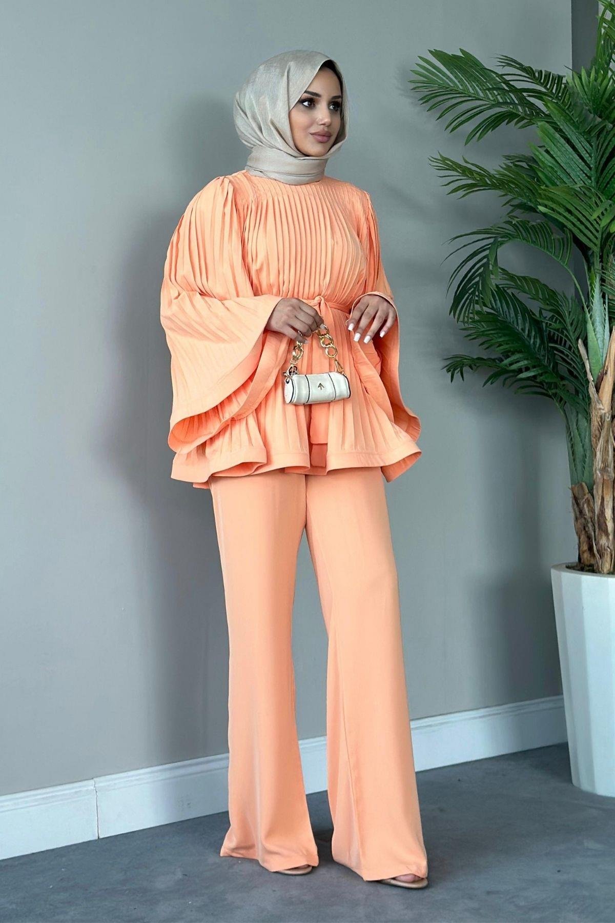 Larissa Takım Somon, Fiyatları Haza Moda | Tesettür Giyim | Larissa Takım Somon