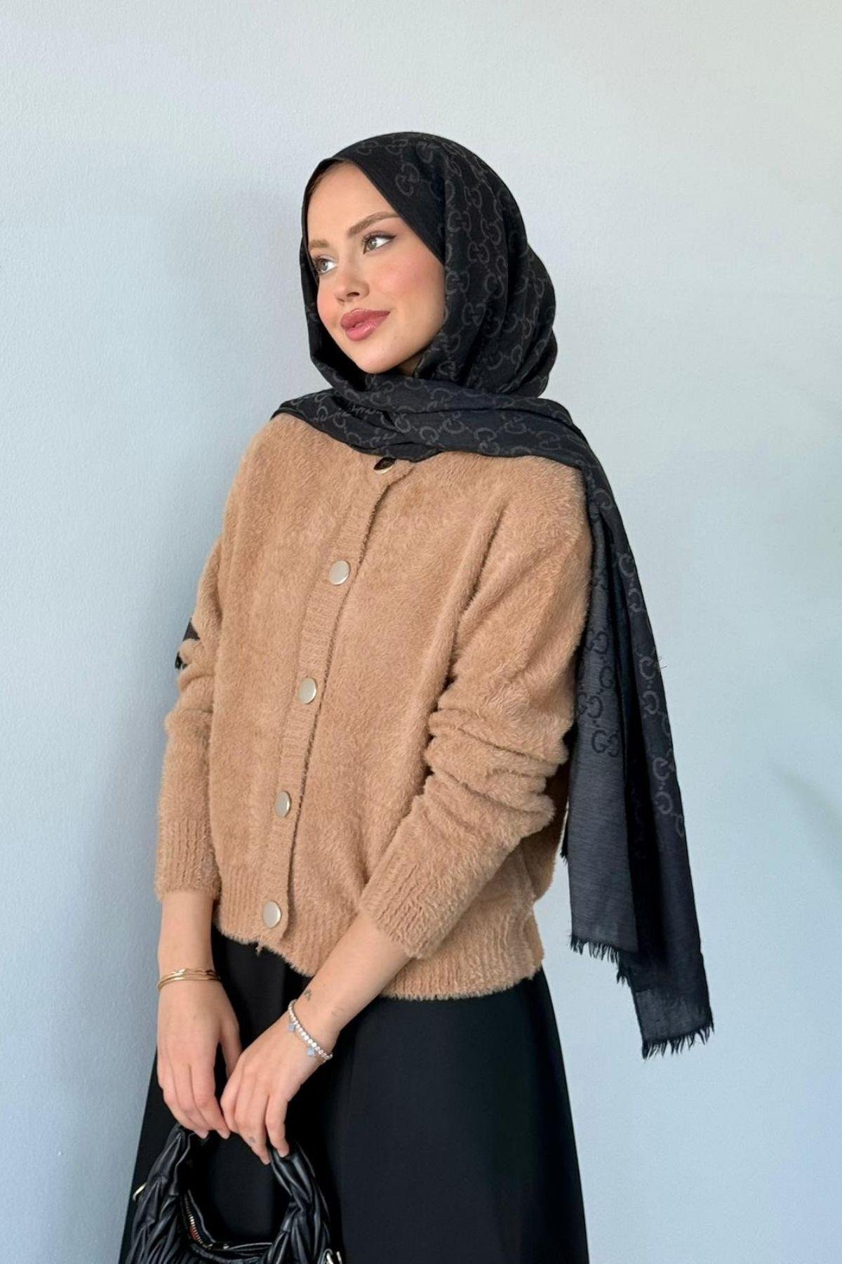 Lavinya Düğmeli Hırka Camel, Fiyatları Lavinya Düğmeli Hırka Camel Haza Moda 