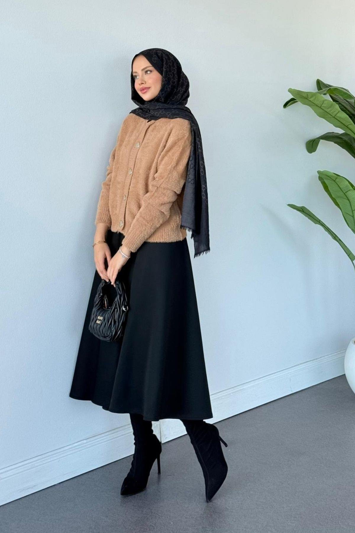 Lavinya Düğmeli Hırka Camel, Fiyatları Lavinya Düğmeli Hırka Camel Haza Moda 