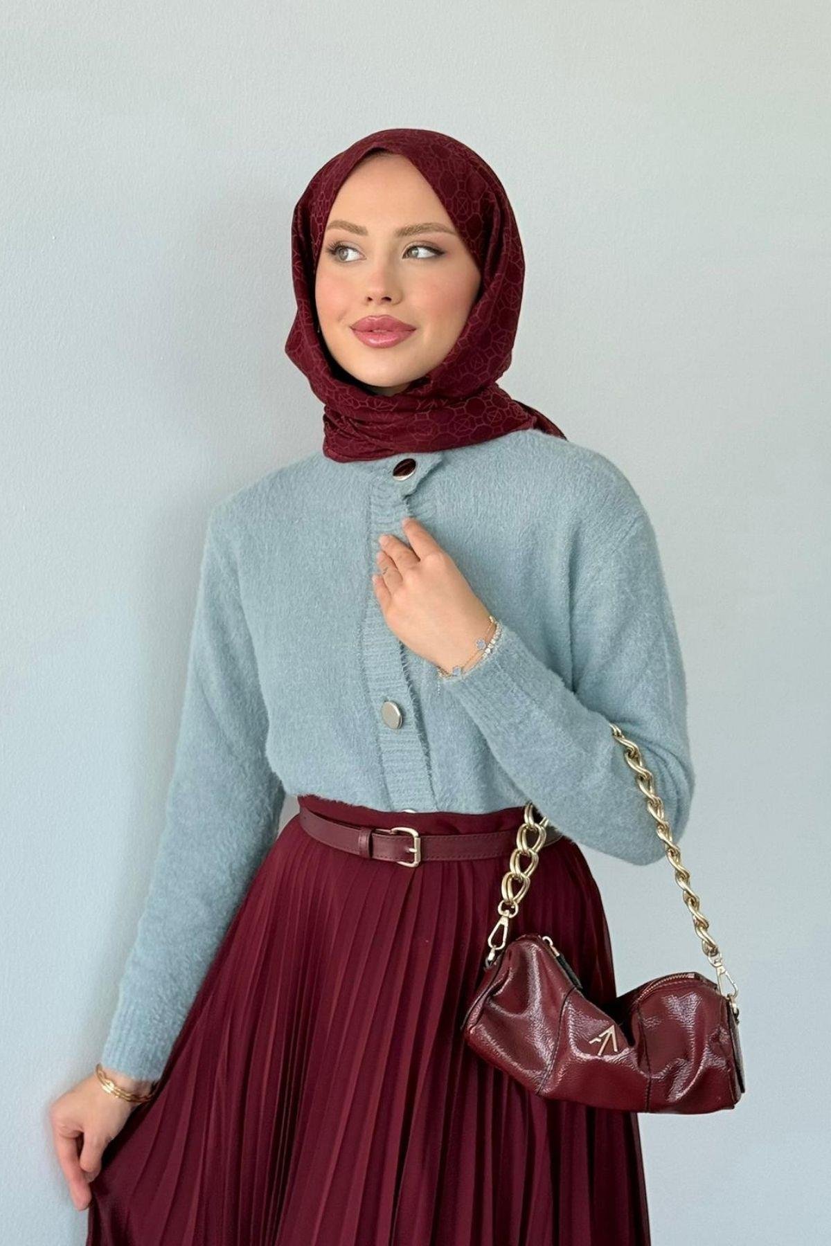 Lavinya Düğmeli Hırka Gri, Fiyatları Lavinya Düğmeli Hırka Gri Haza Moda 