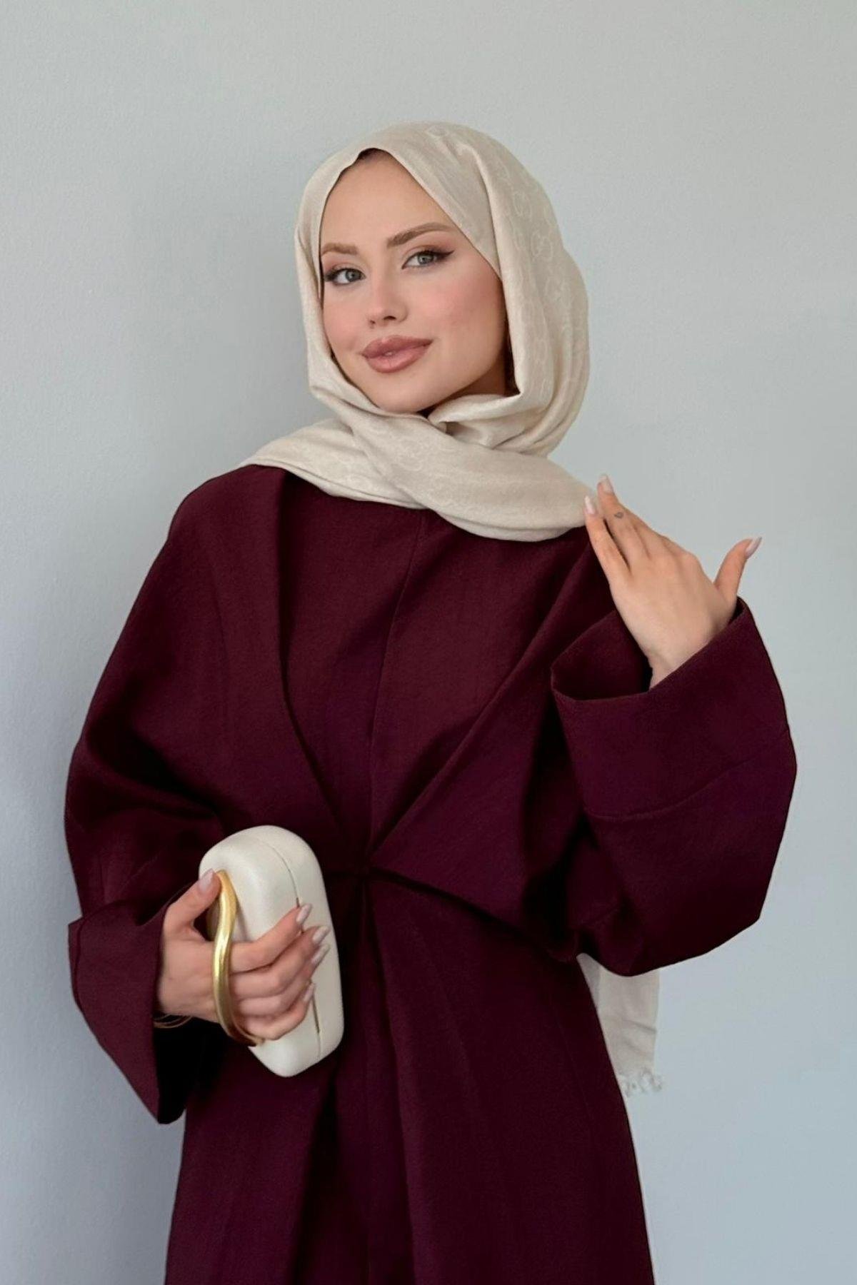 Leona Elbise Mürdüm, Fiyatları Leona Elbise Mürdüm- Haza Moda