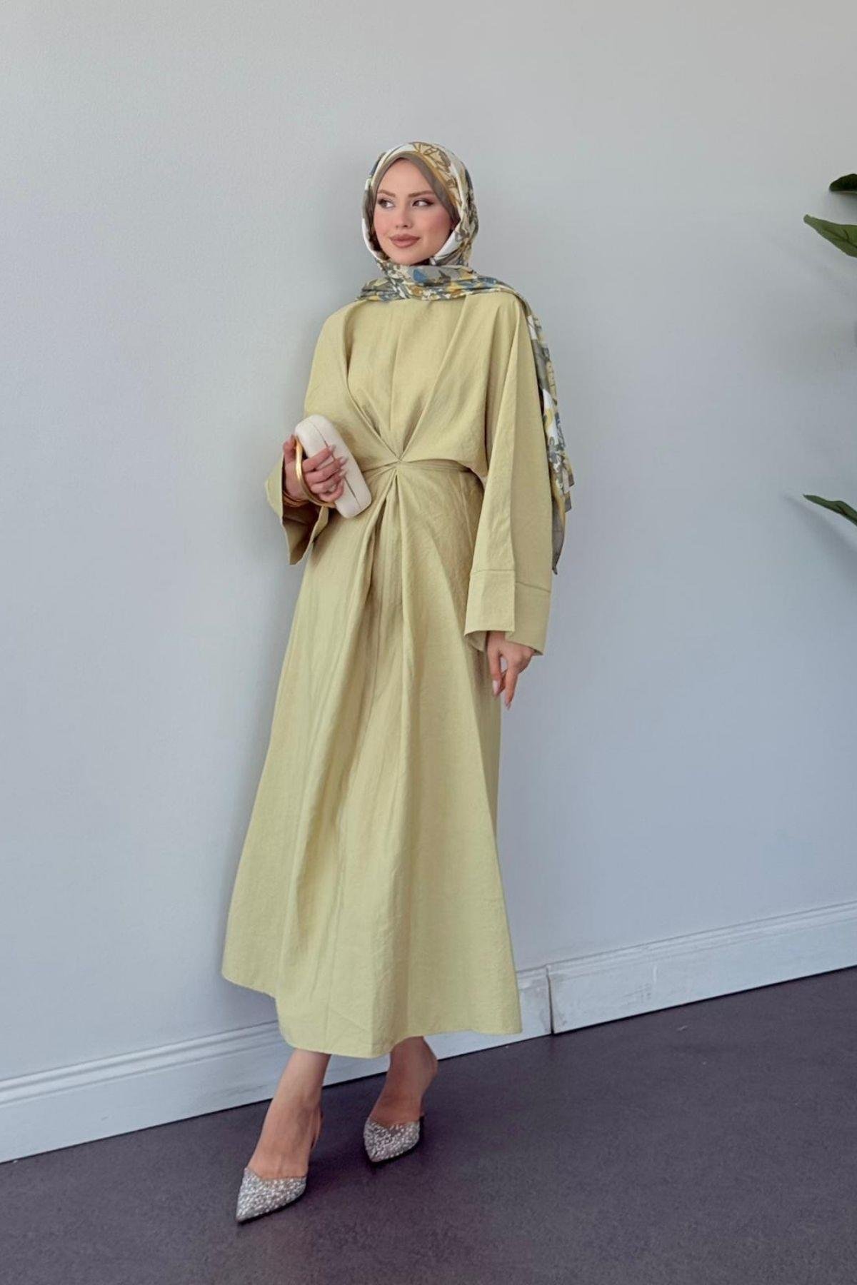 Leona Elbise Yeşil, Fiyatları Leona Elbise Yeşil- Haza Moda