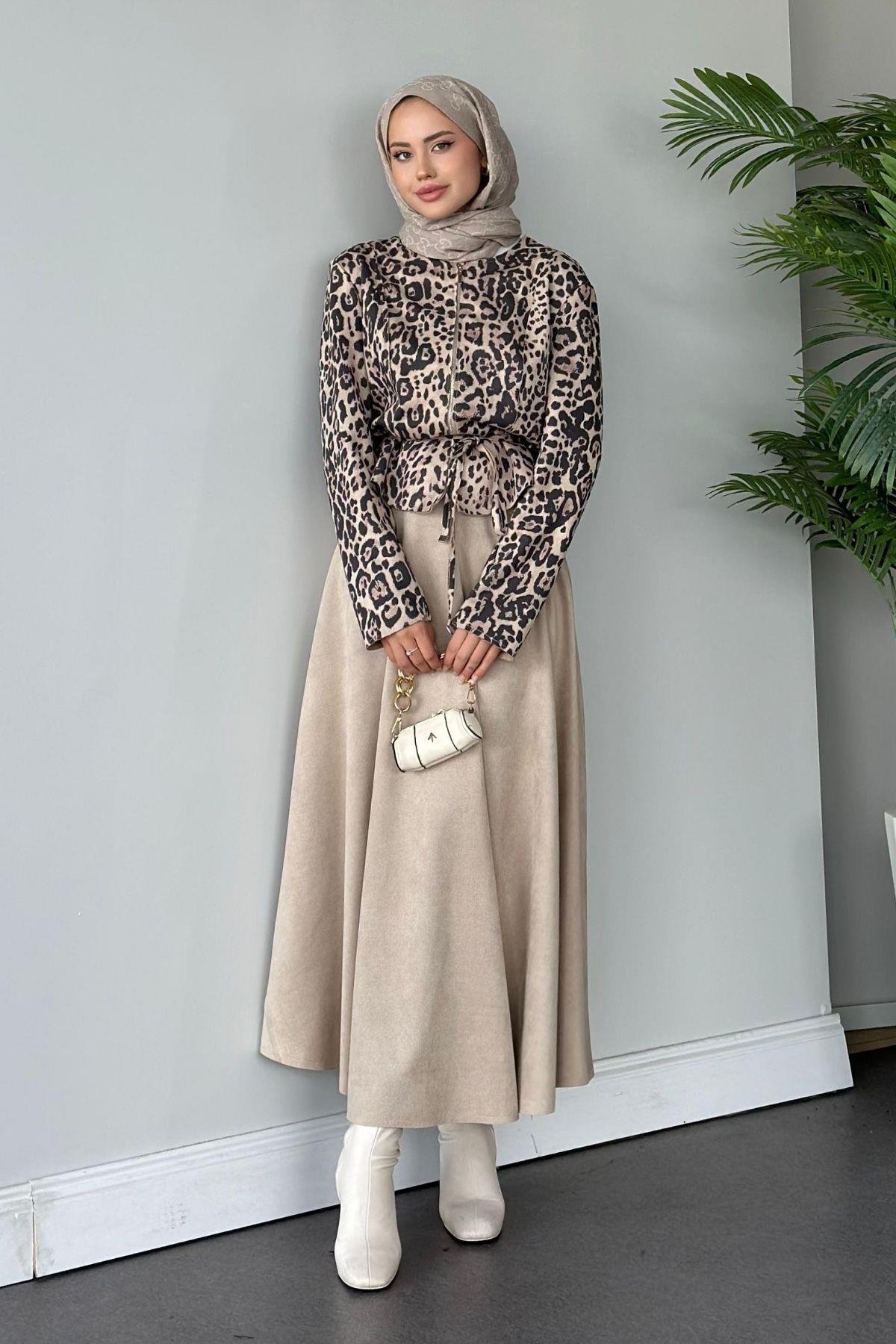 Leopar Etekli Takım Kahve, Fiyatları 