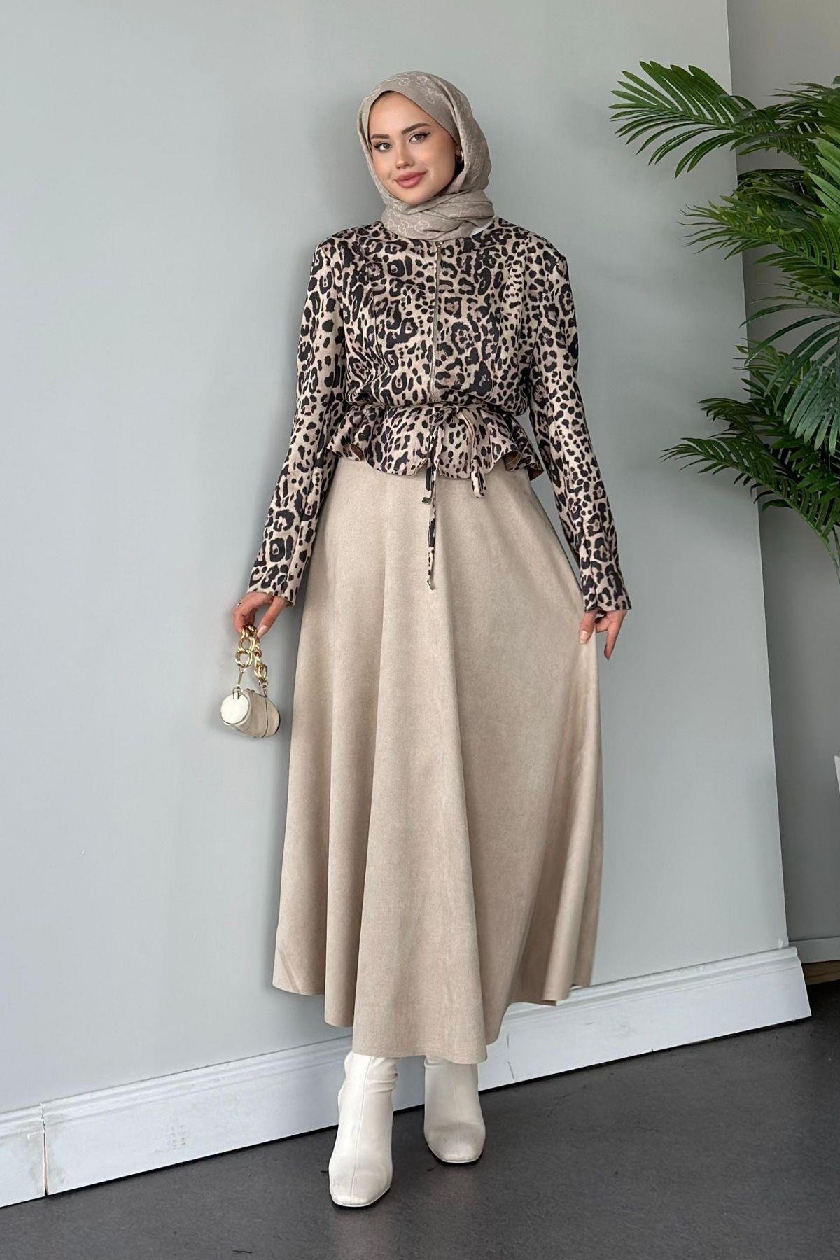 Leopar Etekli Takım Kahve, Fiyatları 