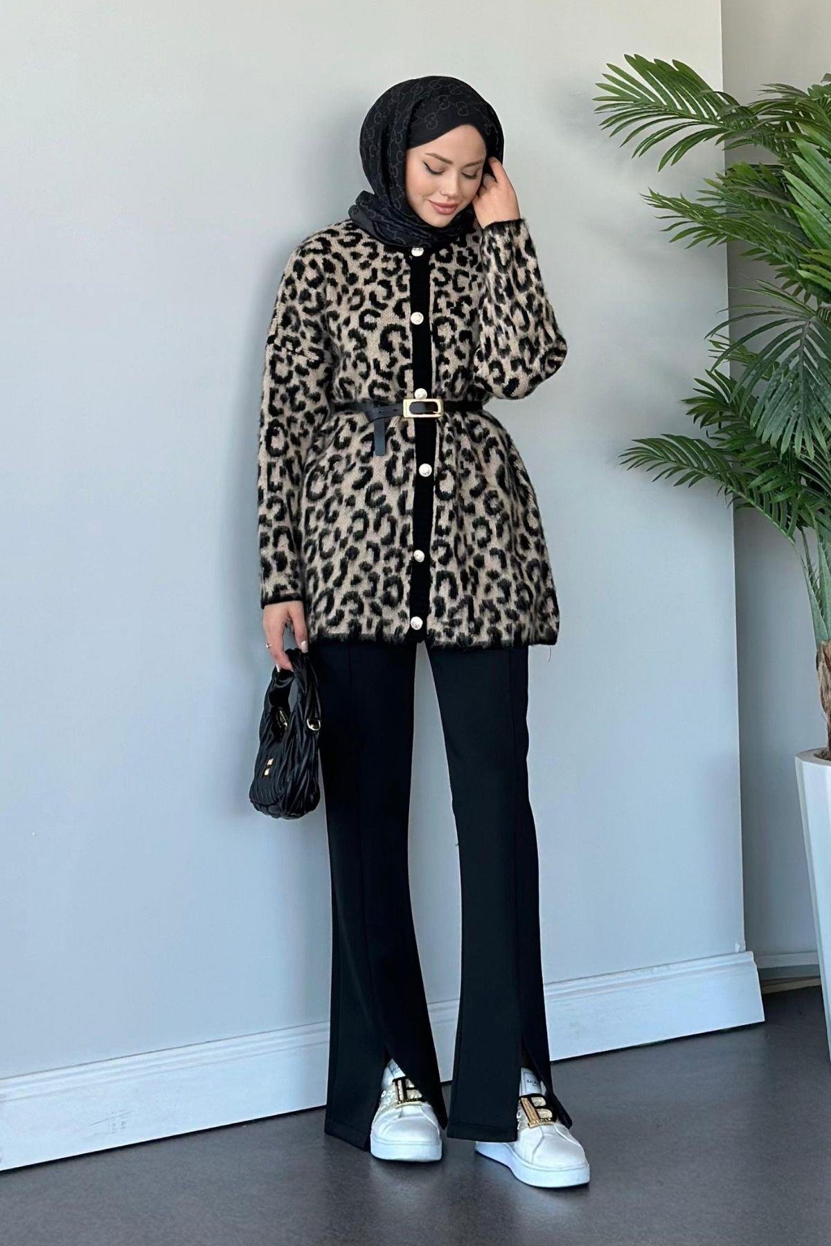 Leopar Hırka Kahve, Fiyatları 