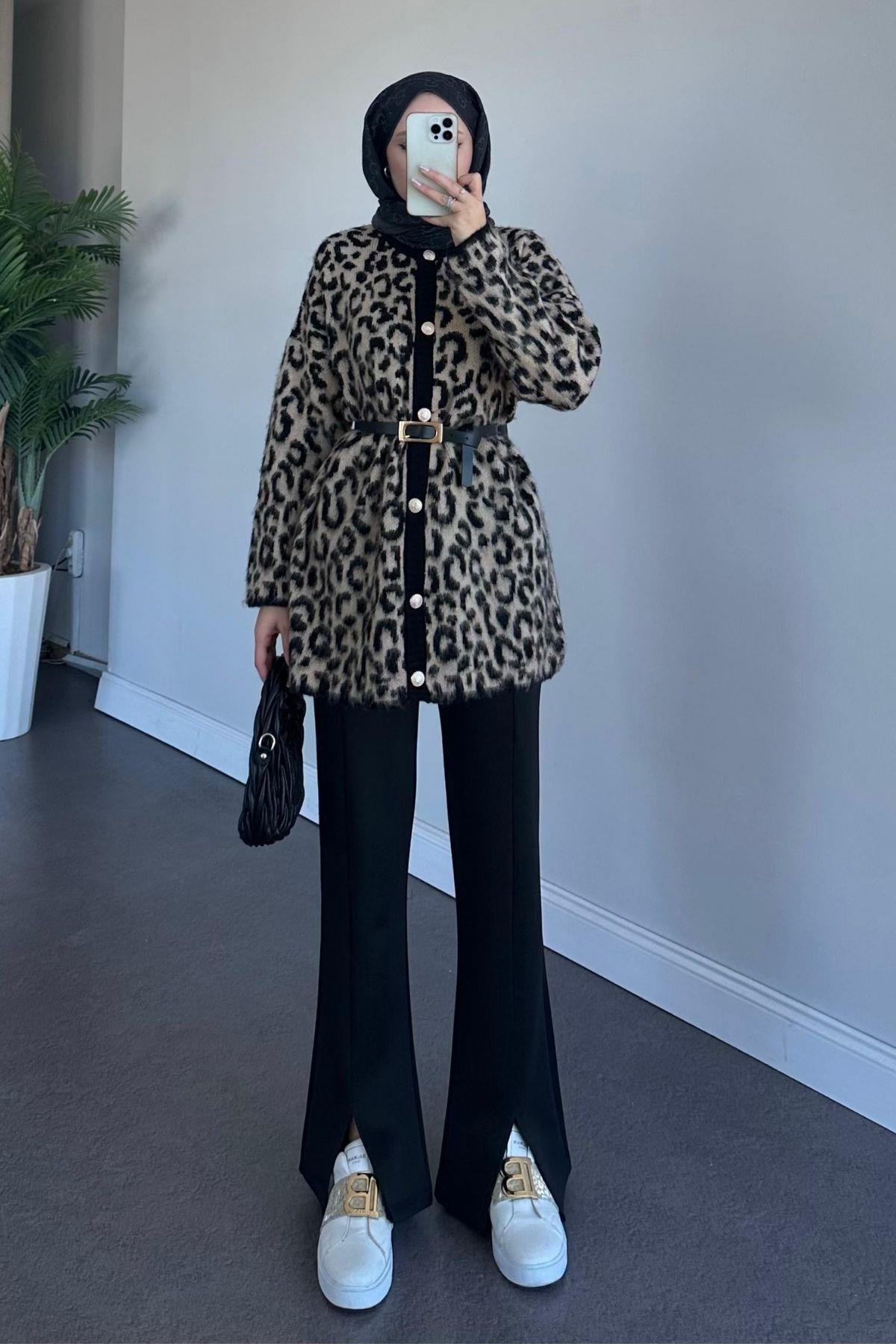 Leopar Hırka Kahve, Fiyatları 