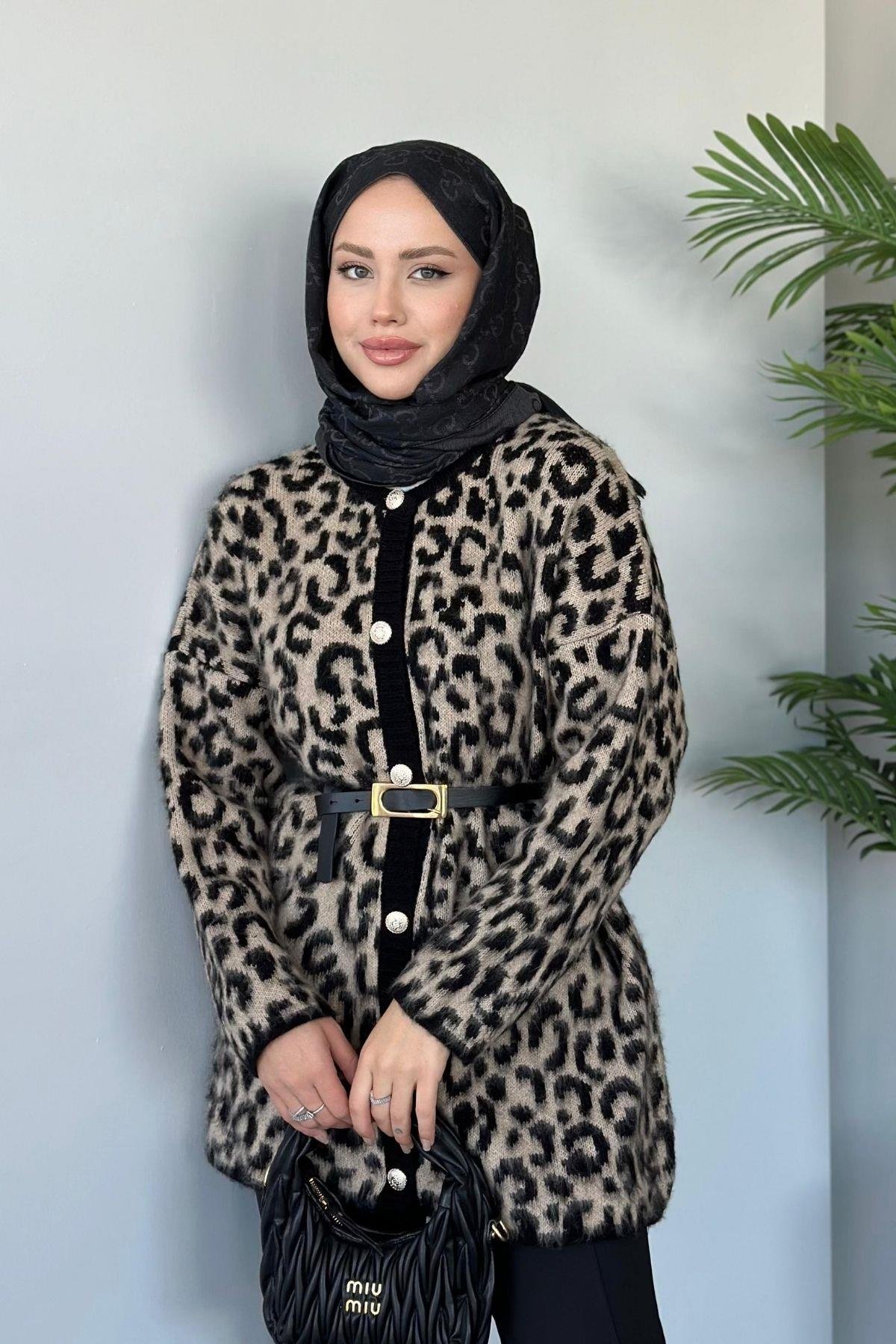 Leopar Hırka Kahve, Fiyatları 