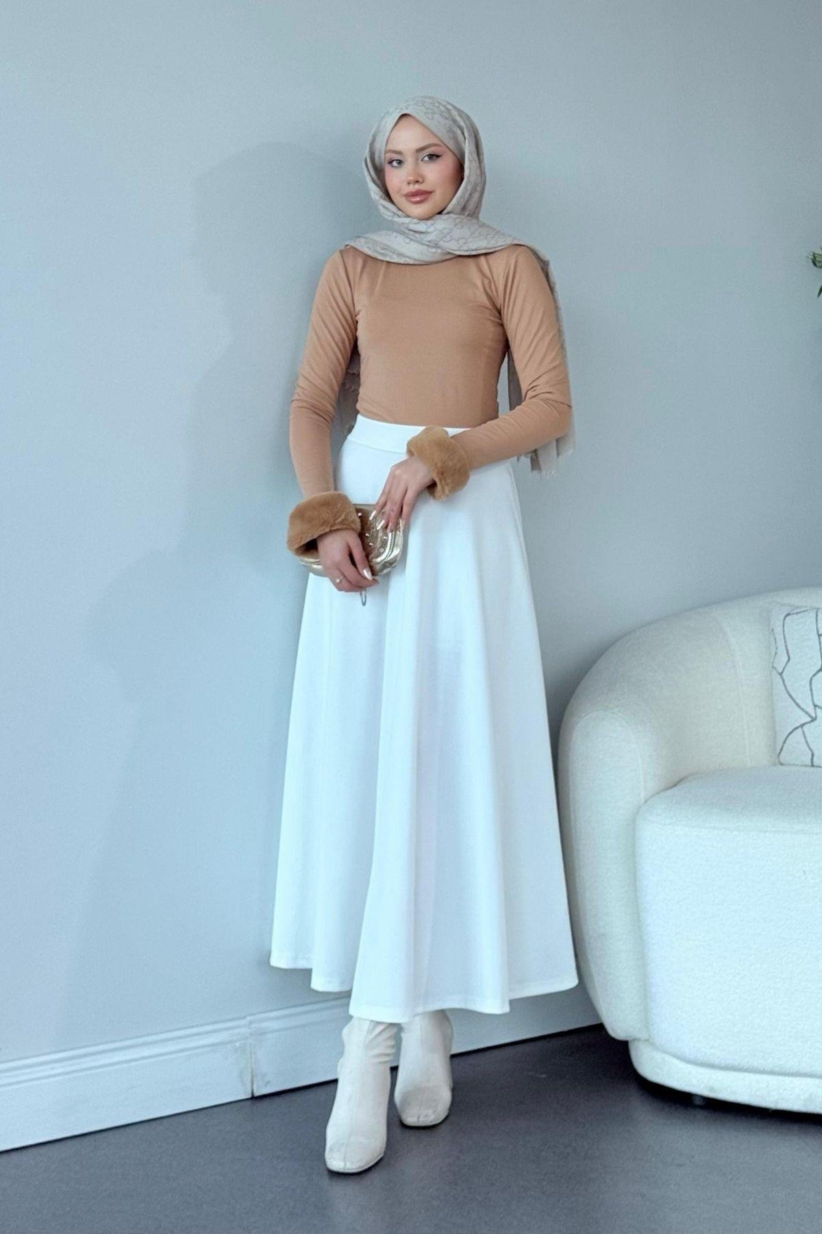 Libra Kürklü Bluz Camel, Fiyatları 