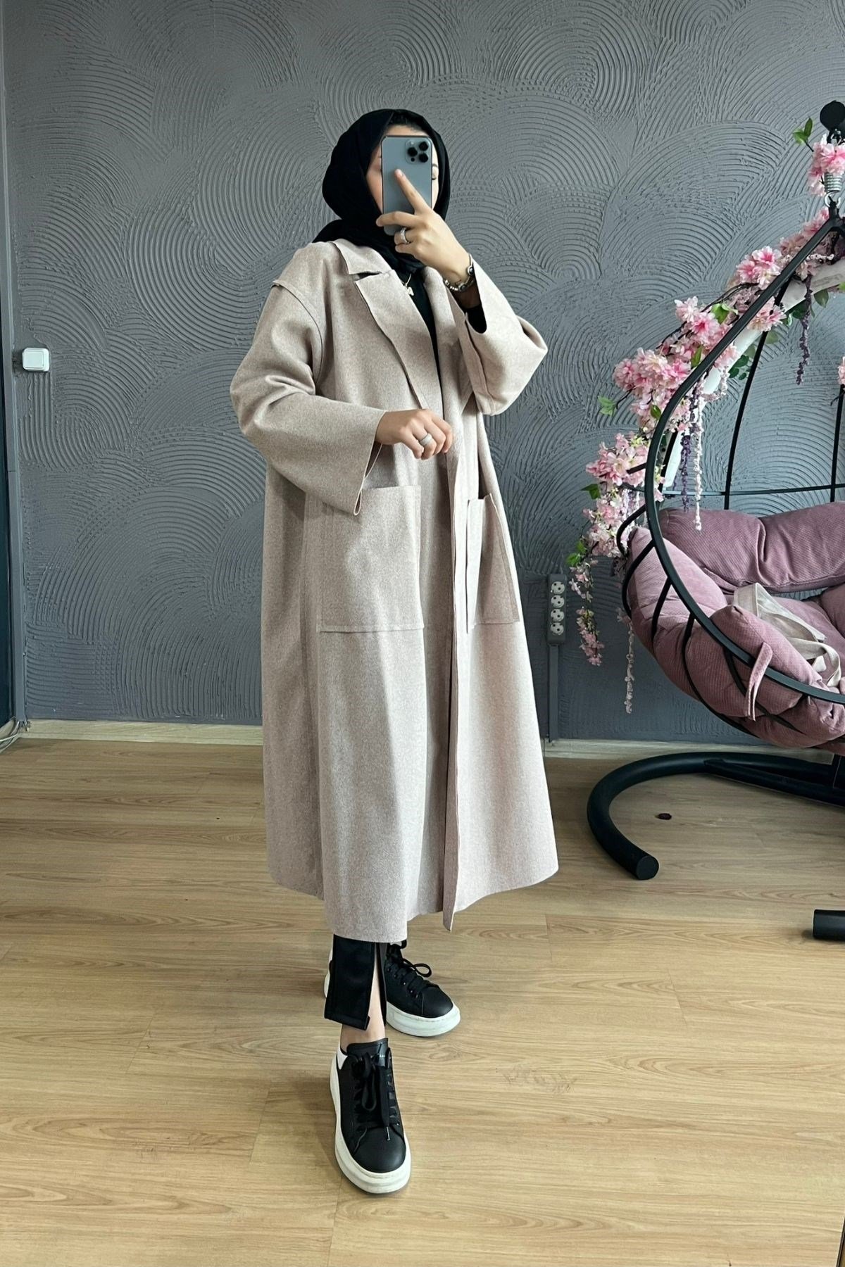 Light Kaşe Kaban-VİZON, Fiyatları Light Kaşe Kaban-VİZON – Haza Moda | Tesettür Giyim