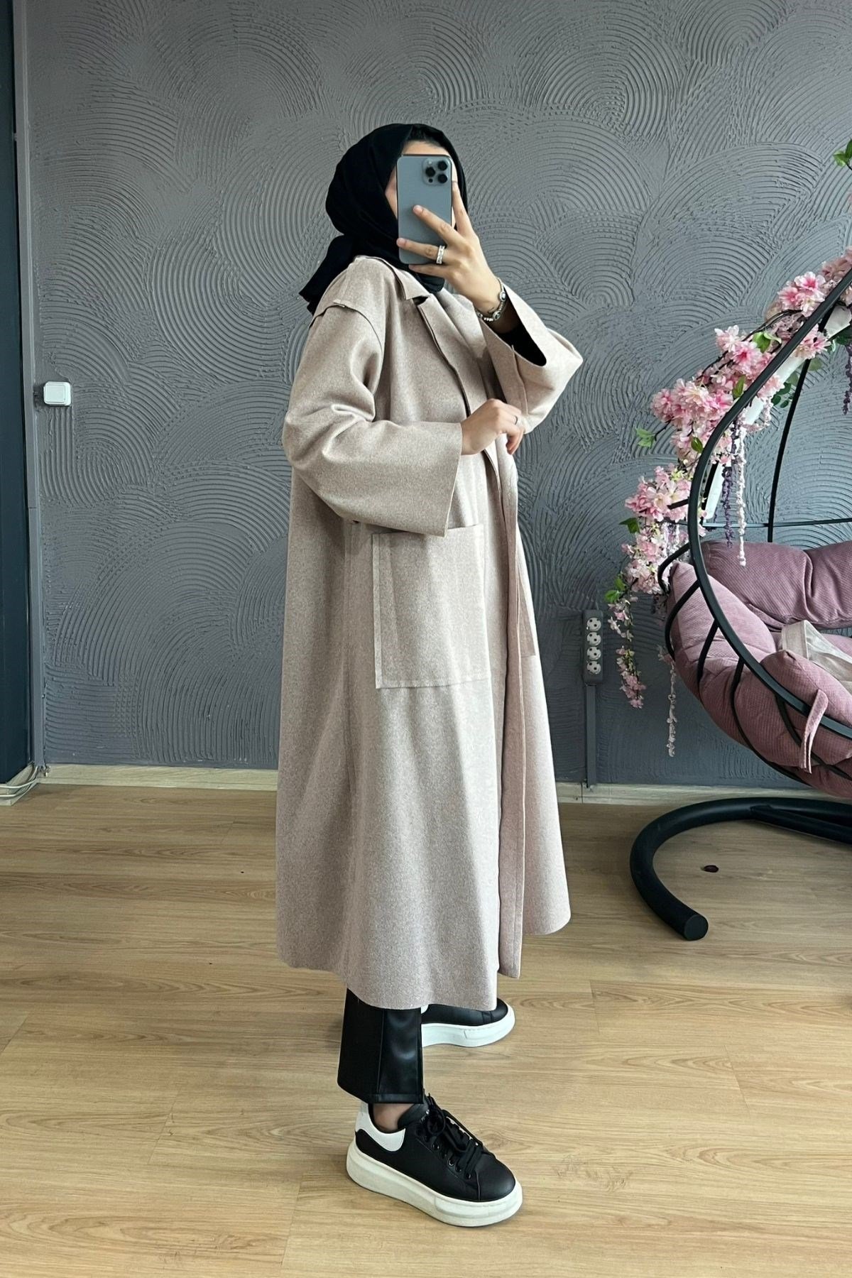 Light Kaşe Kaban-VİZON, Fiyatları Light Kaşe Kaban-VİZON – Haza Moda | Tesettür Giyim