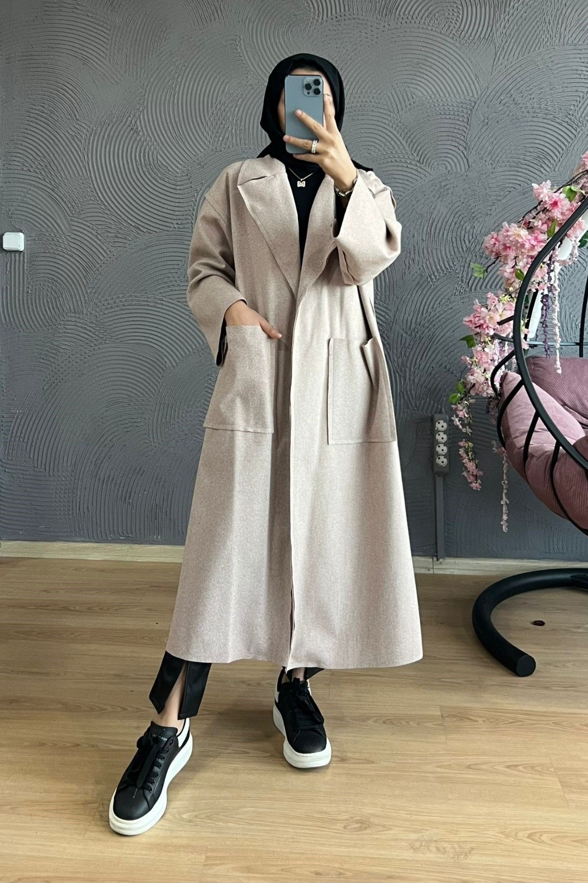 Light Kaşe Kaban-VİZON, Fiyatları Light Kaşe Kaban-VİZON – Haza Moda | Tesettür Giyim