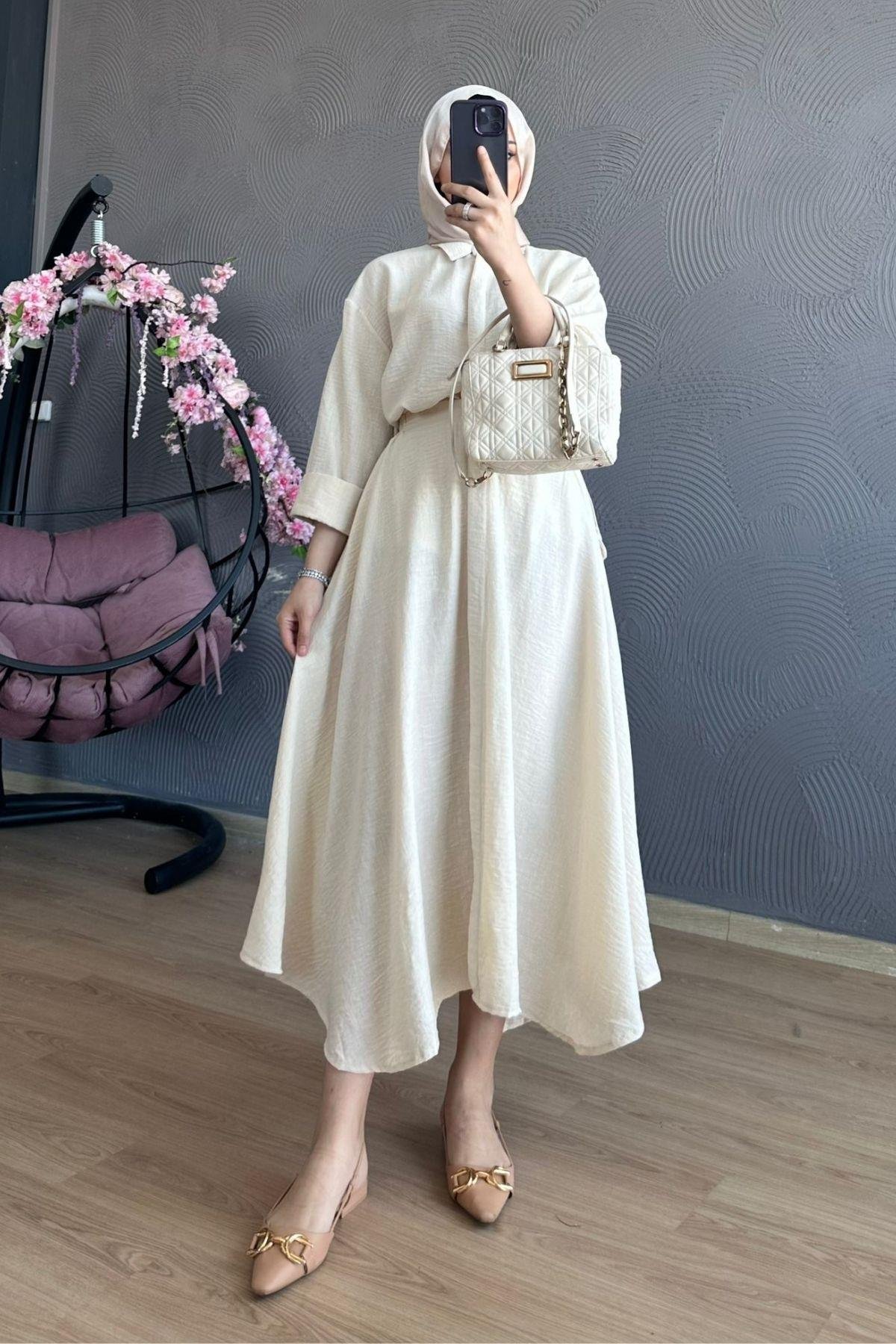 Liya Etekli Takım Bej, Fiyatları 