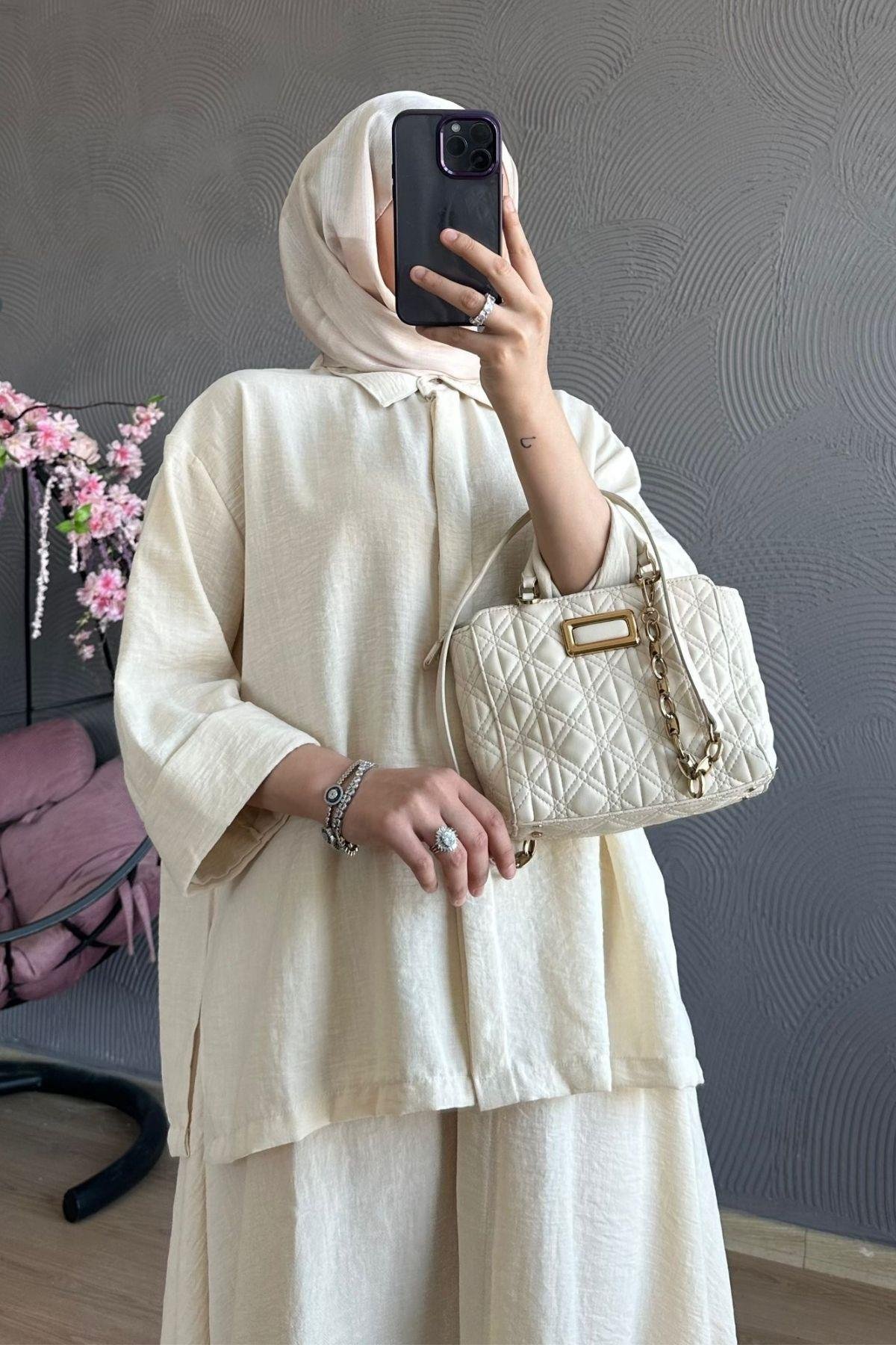 Liya Etekli Takım Bej, Fiyatları 