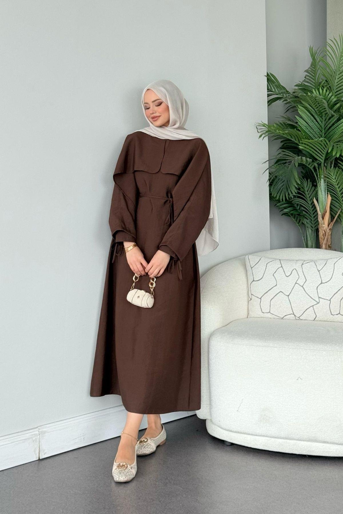 Loya Pelerinli Elbise Acı Kahve, Fiyatları Loya Pelerinli Elbise Acı Kahve