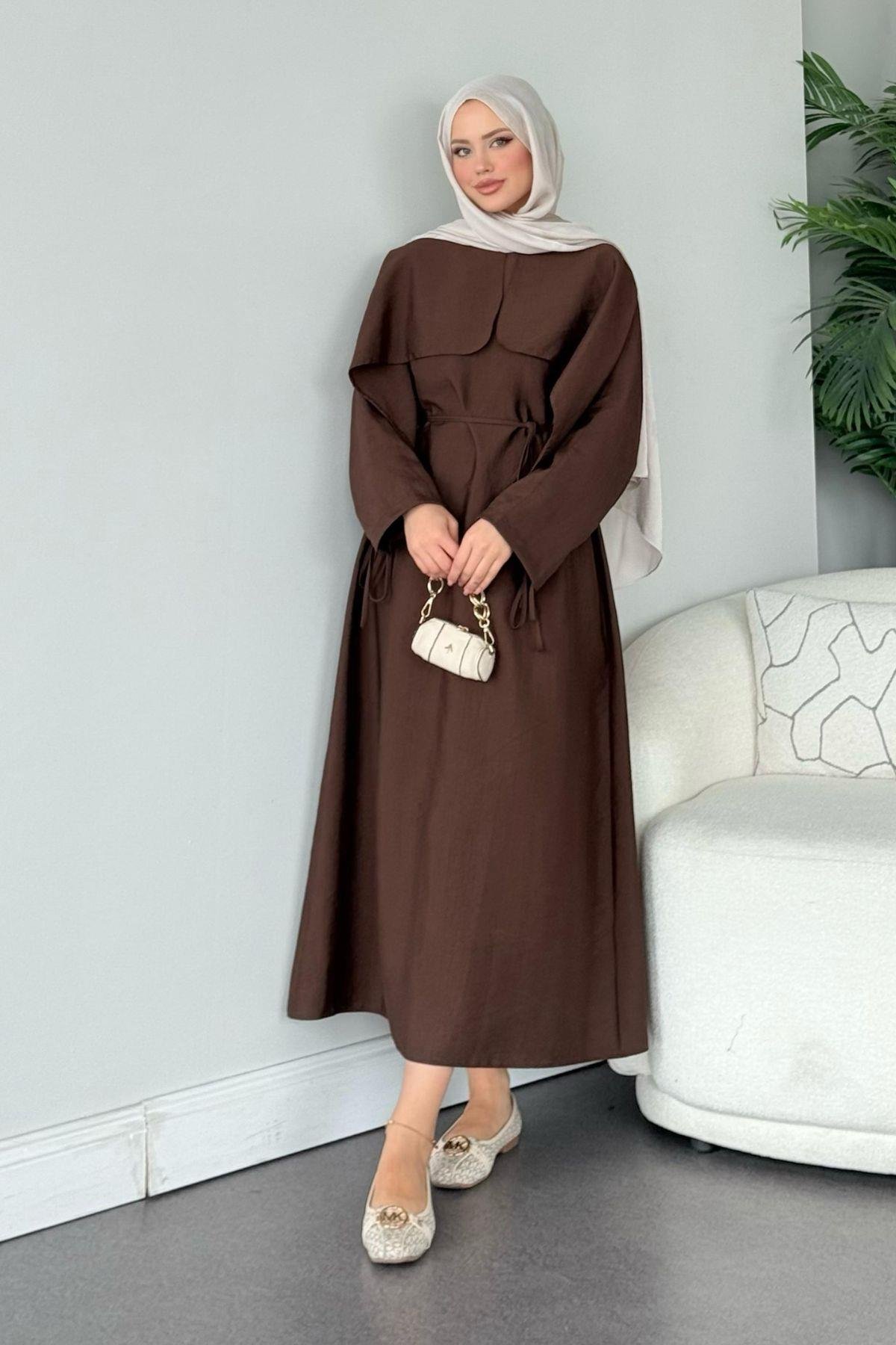 Loya Pelerinli Elbise Acı Kahve, Fiyatları Loya Pelerinli Elbise Acı Kahve