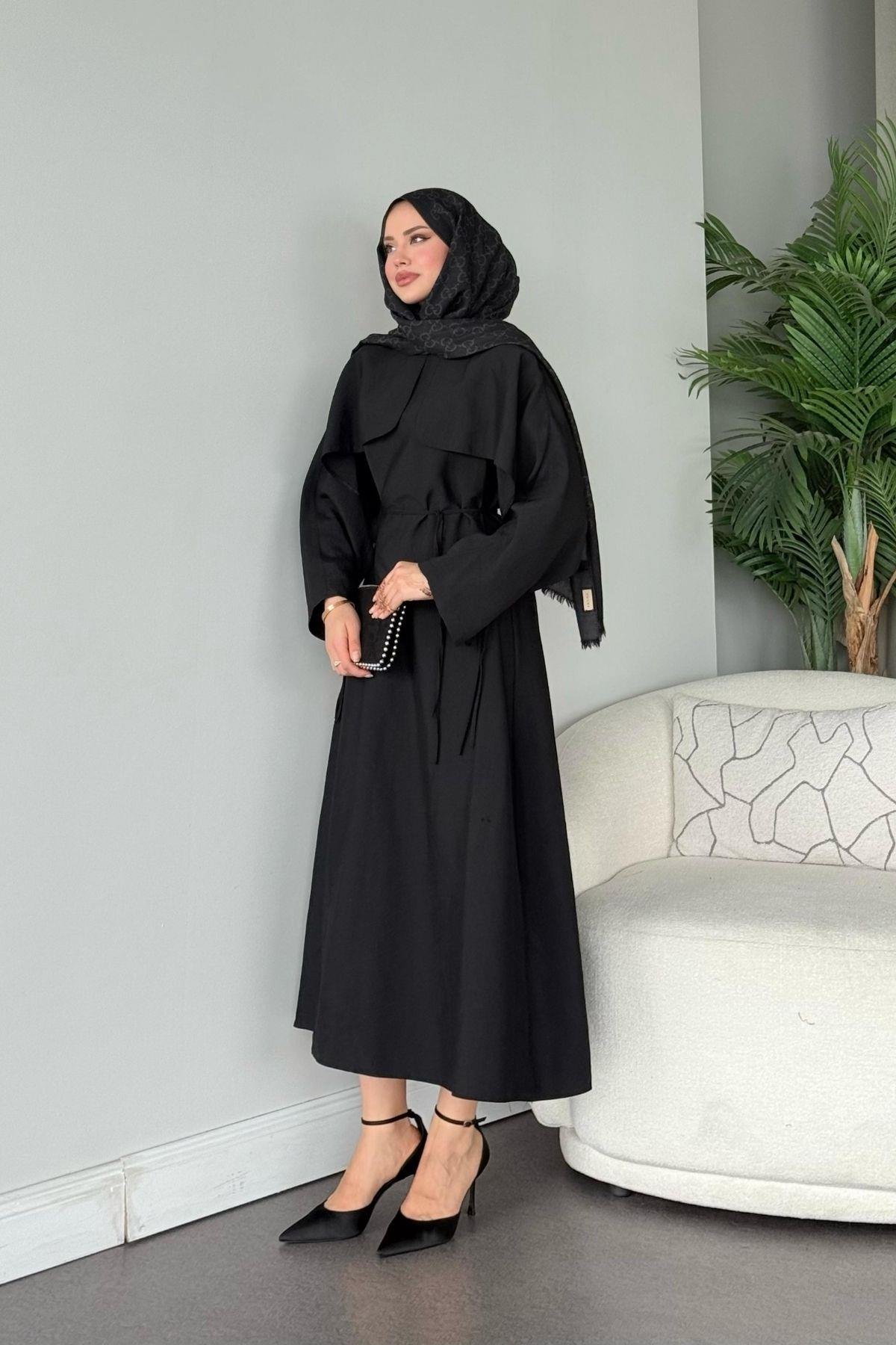 Loya Pelerinli Elbise Siyah, Fiyatları Loya Pelerinli Elbise Siyah