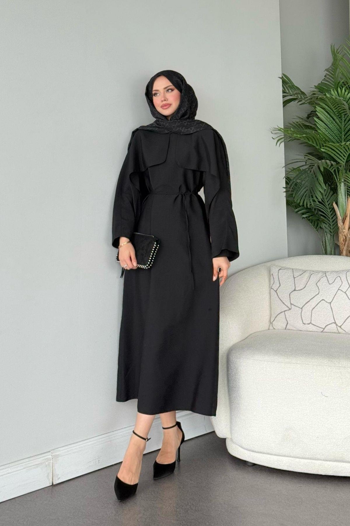 Loya Pelerinli Elbise Siyah, Fiyatları Loya Pelerinli Elbise Siyah