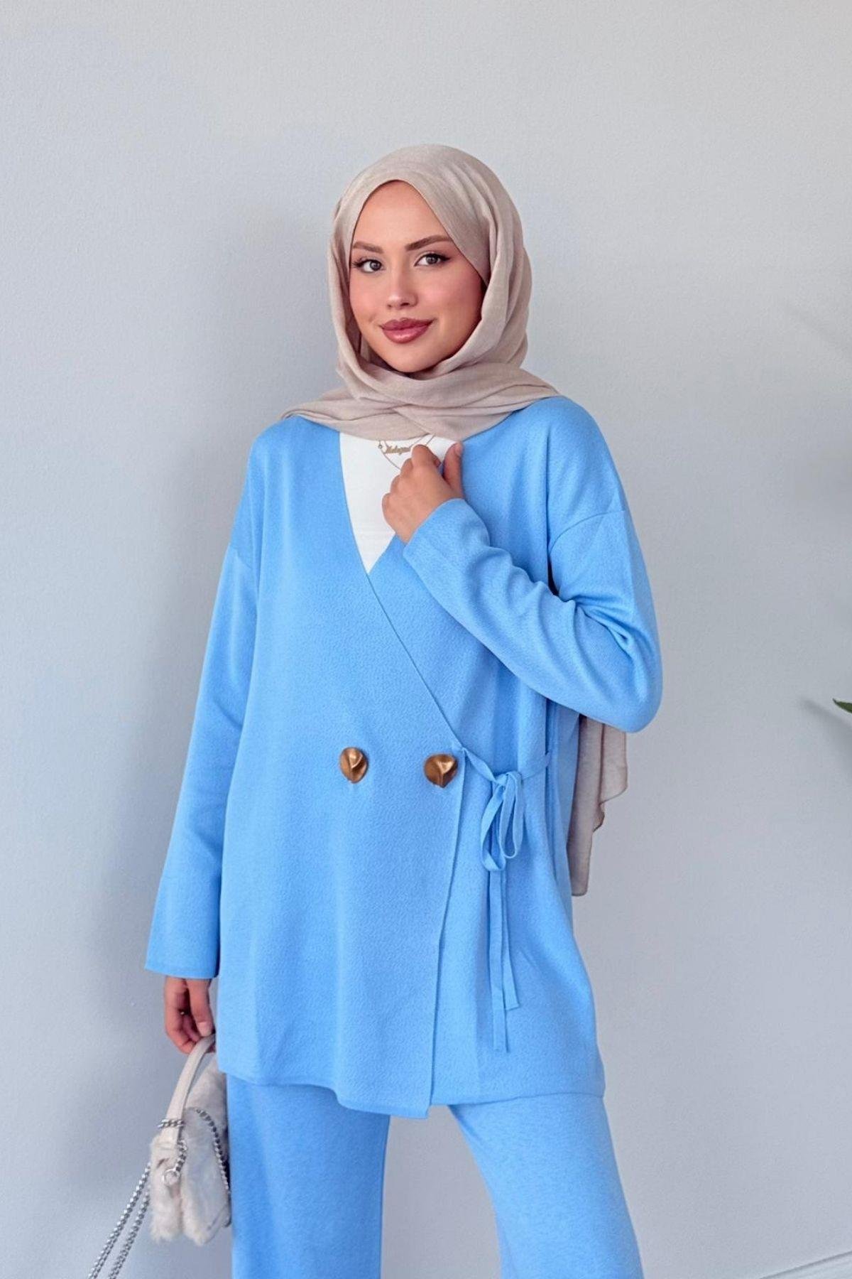 Lyon Merserize Takım Bebe Mavi, Fiyatları Lyon Merserize Takım Bebe Mavi- Haza Moda 