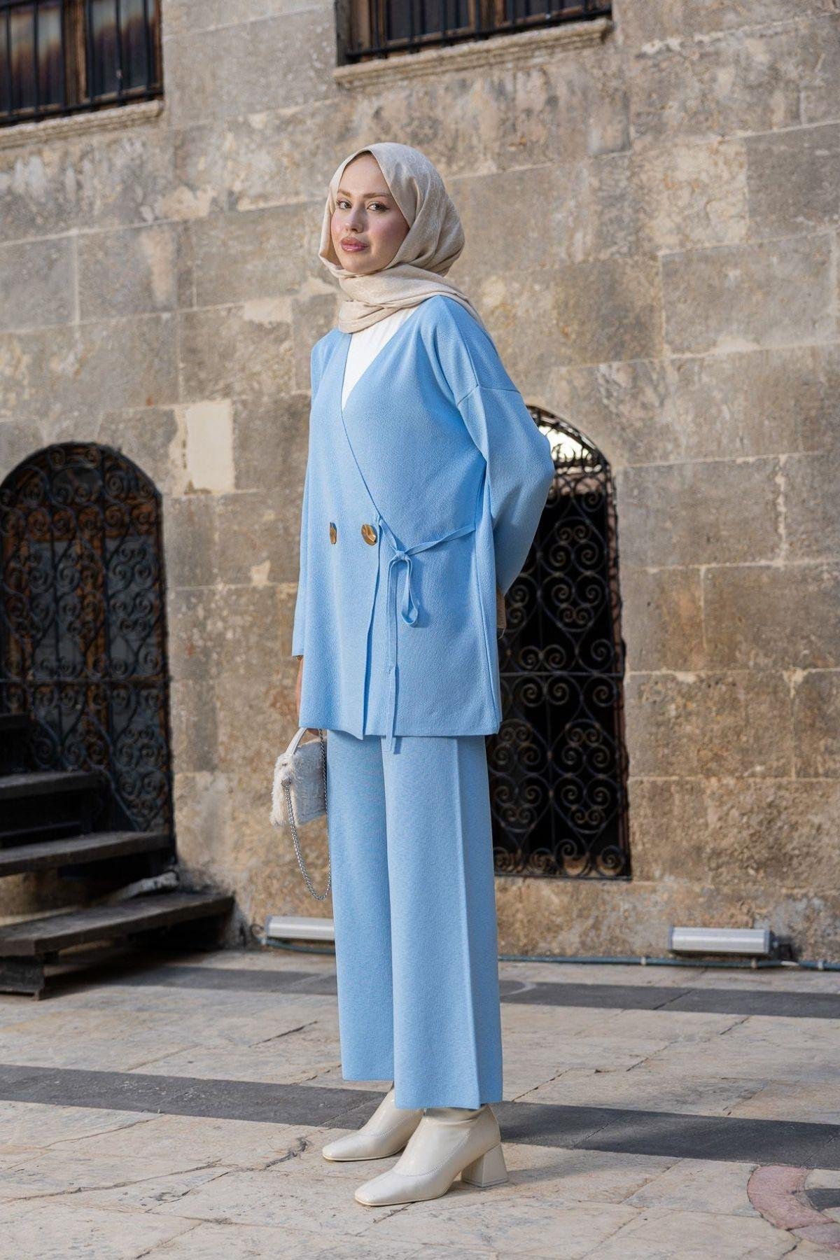 Lyon Merserize Takım Bebe Mavi, Fiyatları Lyon Merserize Takım Bebe Mavi- Haza Moda 