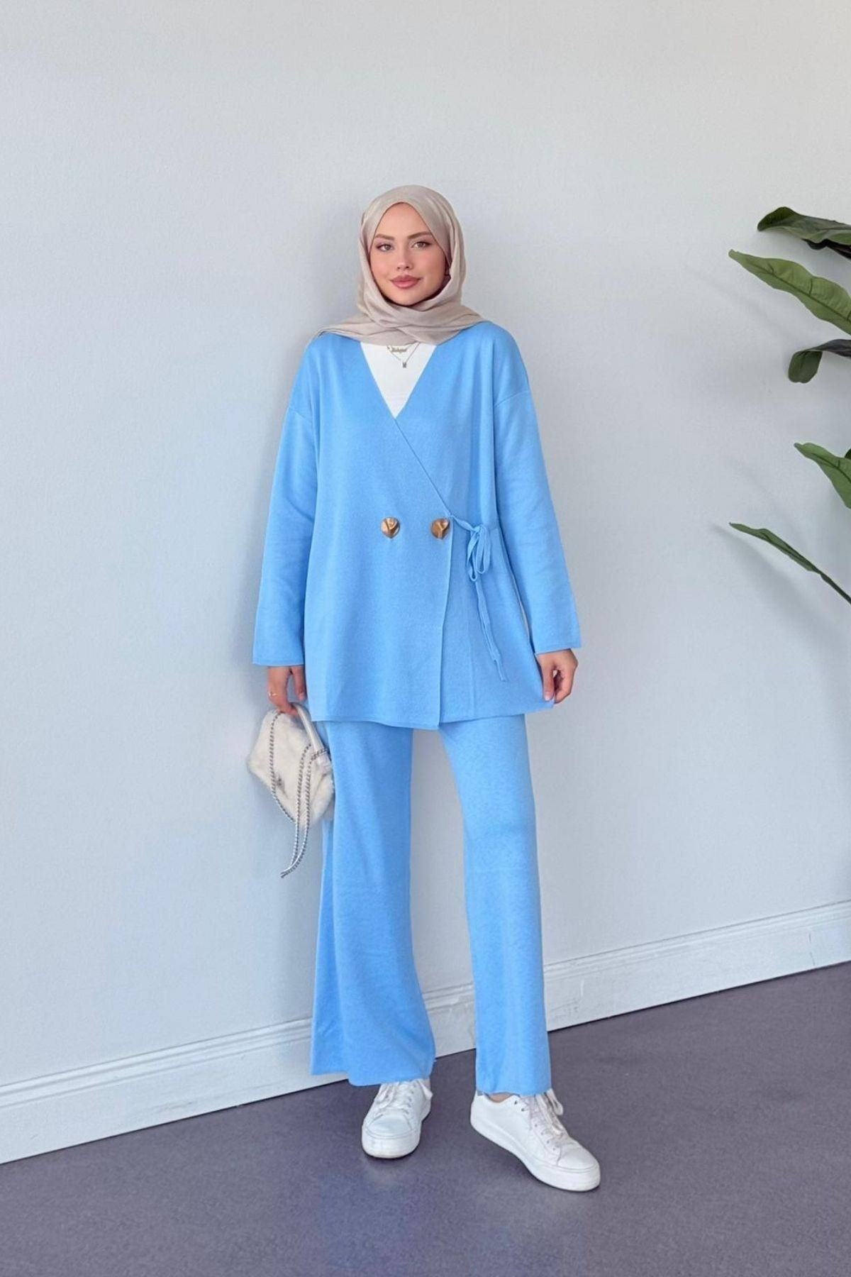 Lyon Merserize Takım Bebe Mavi, Fiyatları Lyon Merserize Takım Bebe Mavi- Haza Moda 