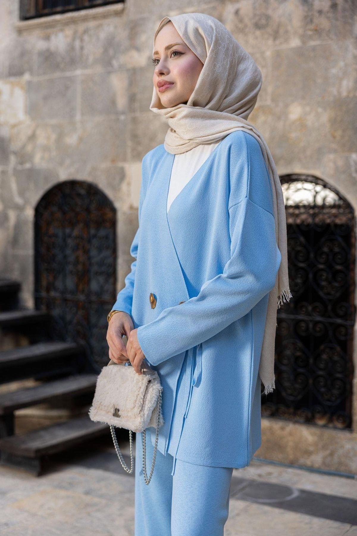 Lyon Merserize Takım Bebe Mavi, Fiyatları Lyon Merserize Takım Bebe Mavi- Haza Moda 