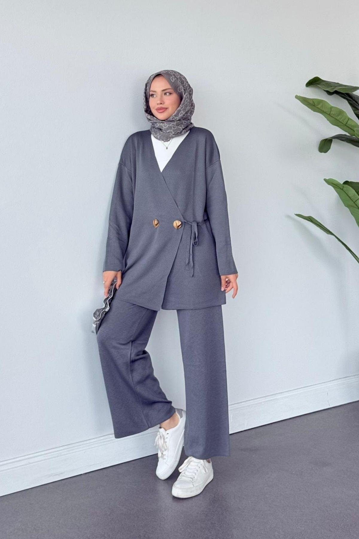 Lyon Merserize Takım Füme, Fiyatları Lyon Merserize Takım Füme- Haza Moda 