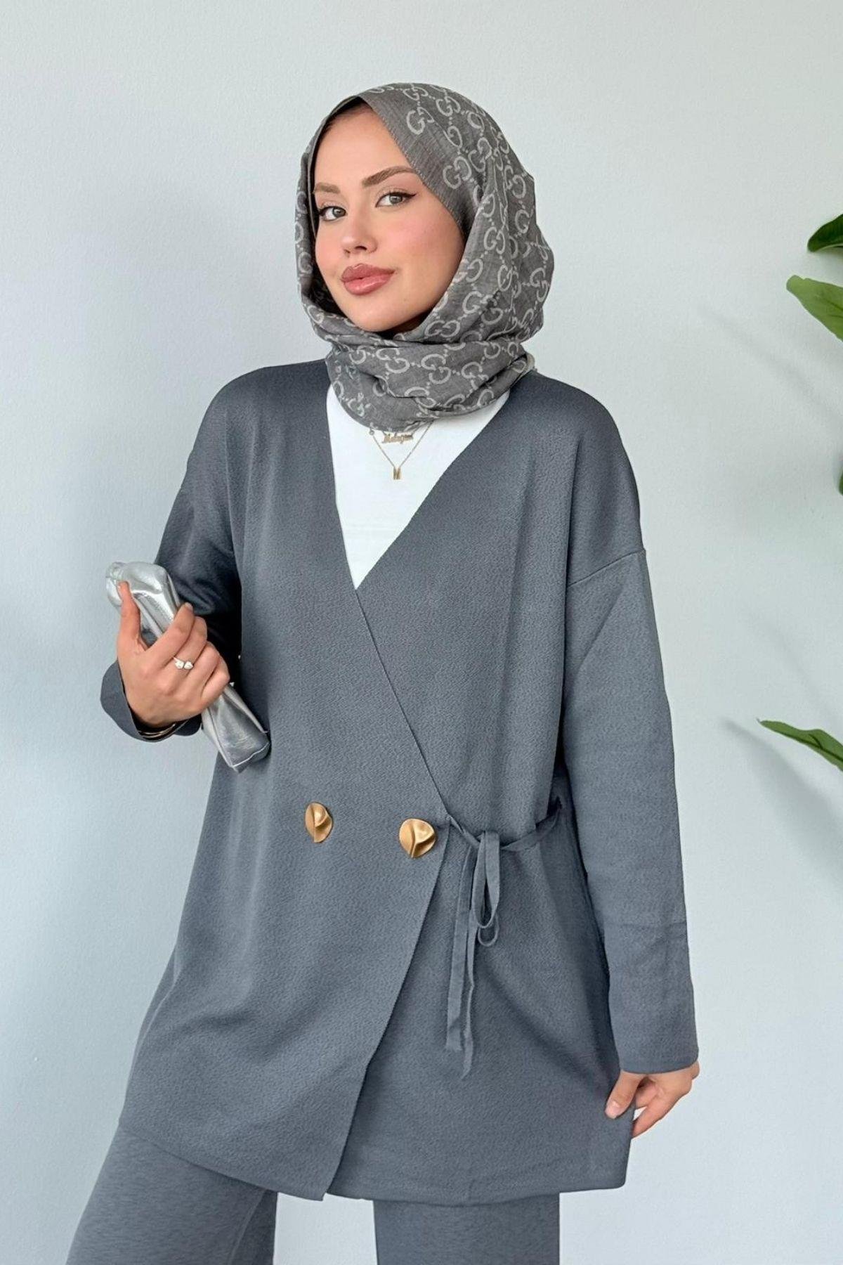 Lyon Merserize Takım Füme, Fiyatları Lyon Merserize Takım Füme- Haza Moda 