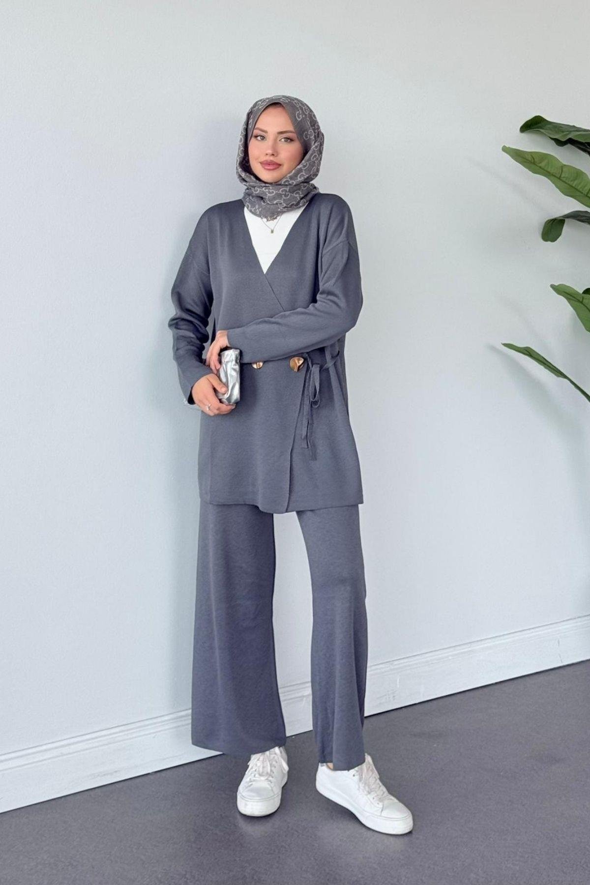 Lyon Merserize Takım Füme, Fiyatları Lyon Merserize Takım Füme- Haza Moda 