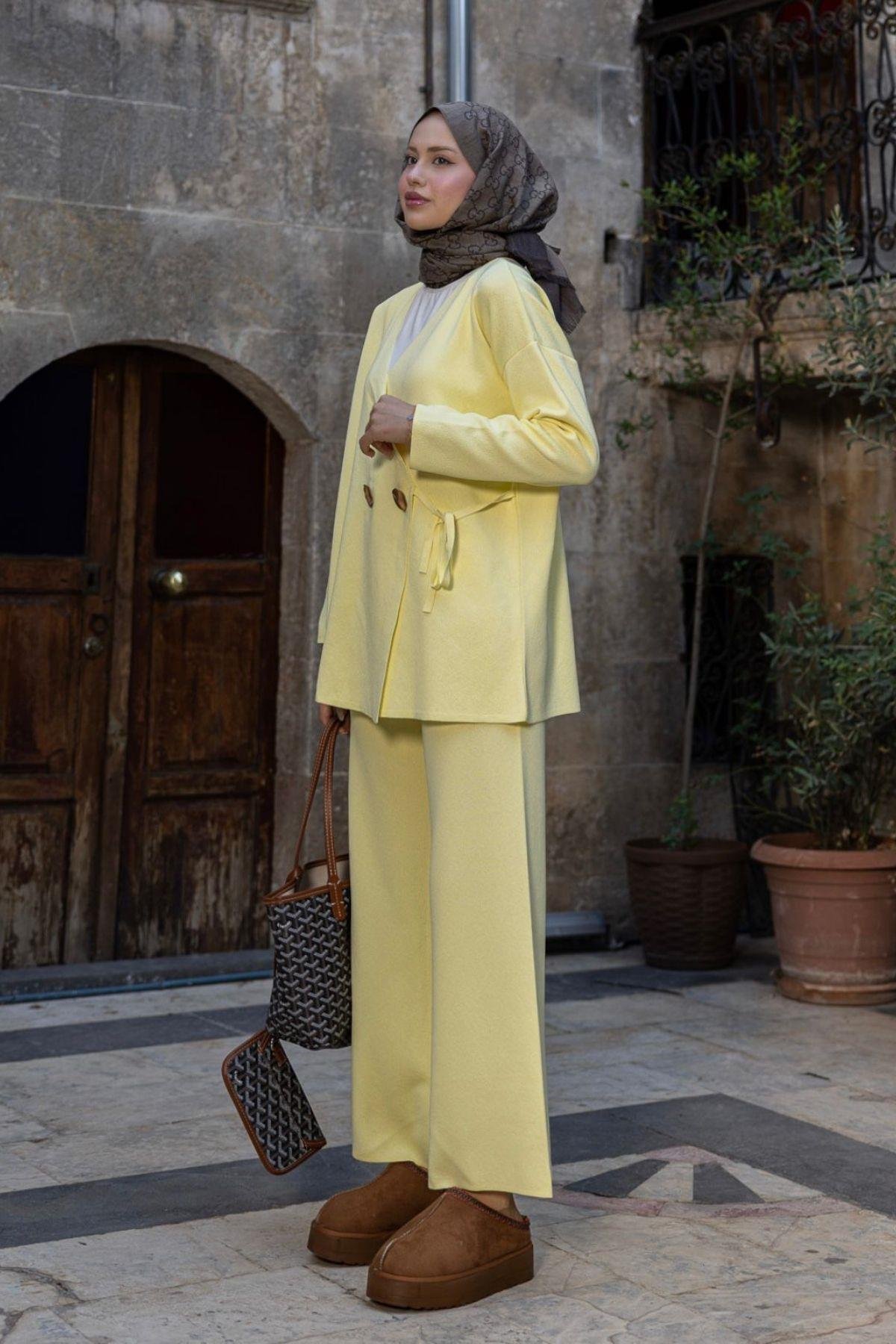 Lyon Merserize Takım Sarı, Fiyatları Lyon Merserize Takım Sarı- Haza Moda 