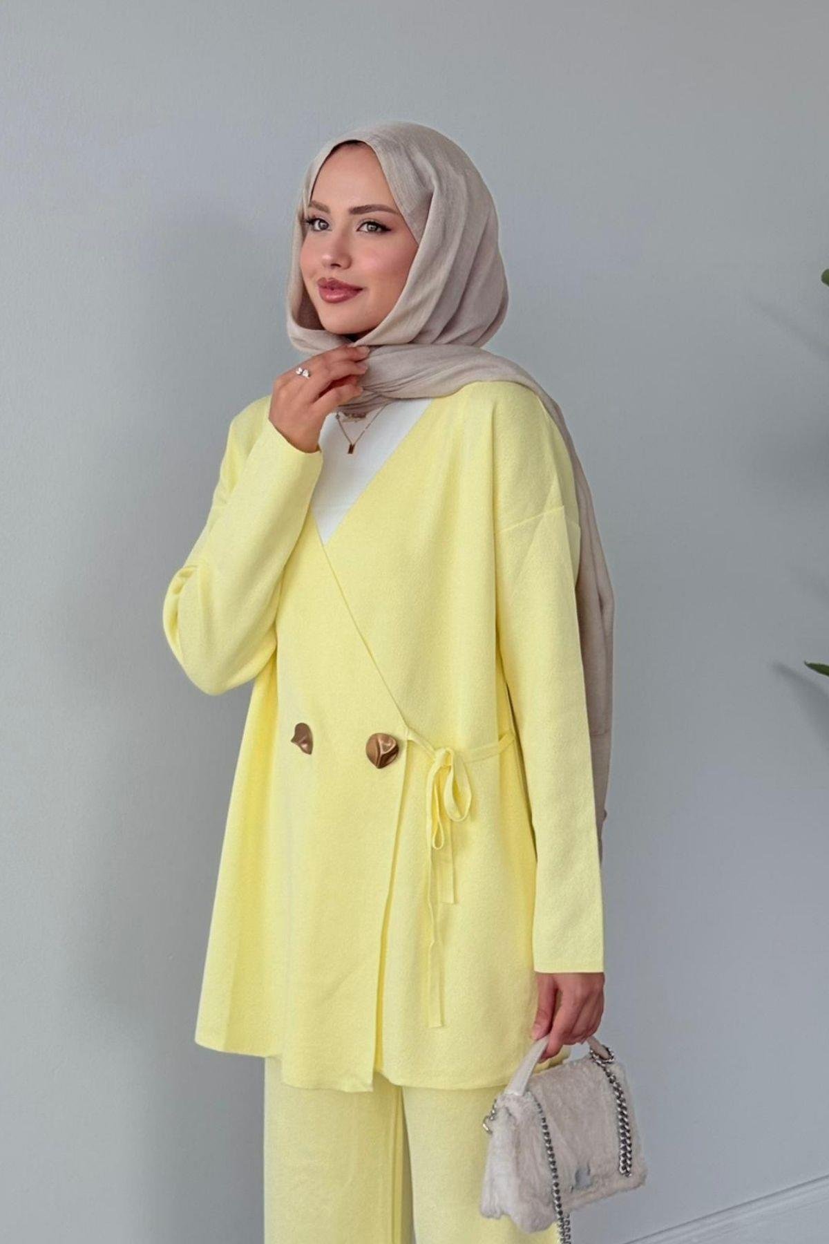 Lyon Merserize Takım Sarı, Fiyatları Lyon Merserize Takım Sarı- Haza Moda 