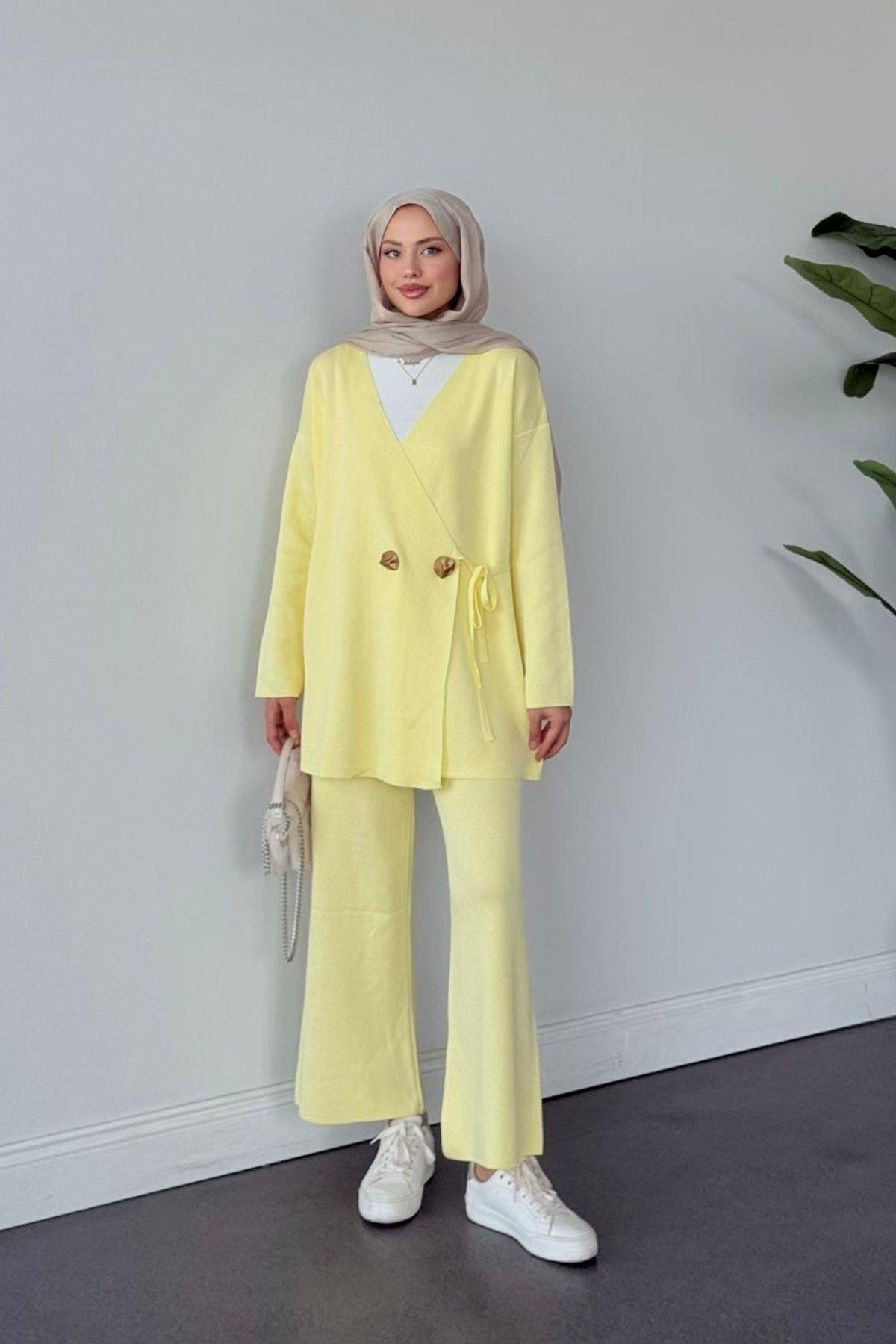 Lyon Merserize Takım Sarı, Fiyatları Lyon Merserize Takım Sarı- Haza Moda 