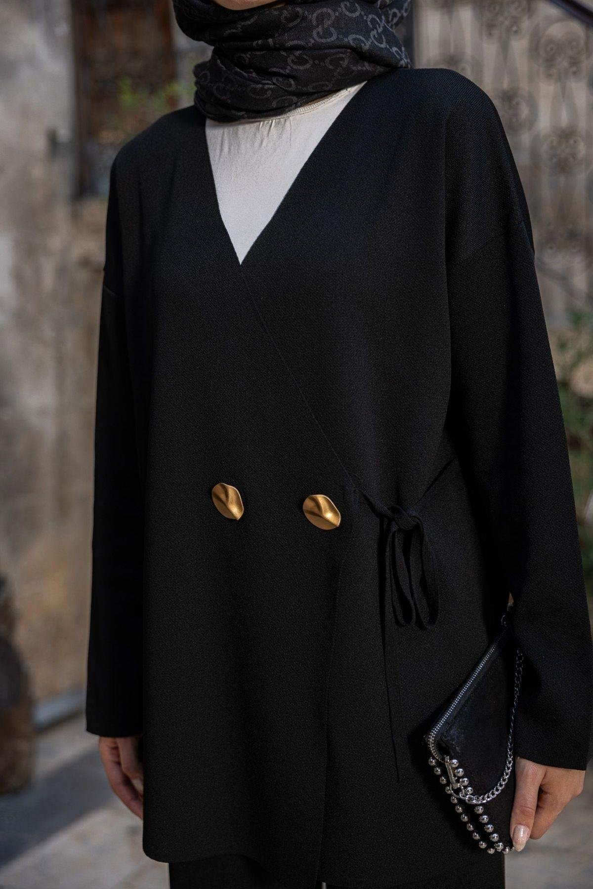 Lyon Merserize Takım Siyah, Fiyatları Lyon Merserize Takım Siyah- Haza Moda 