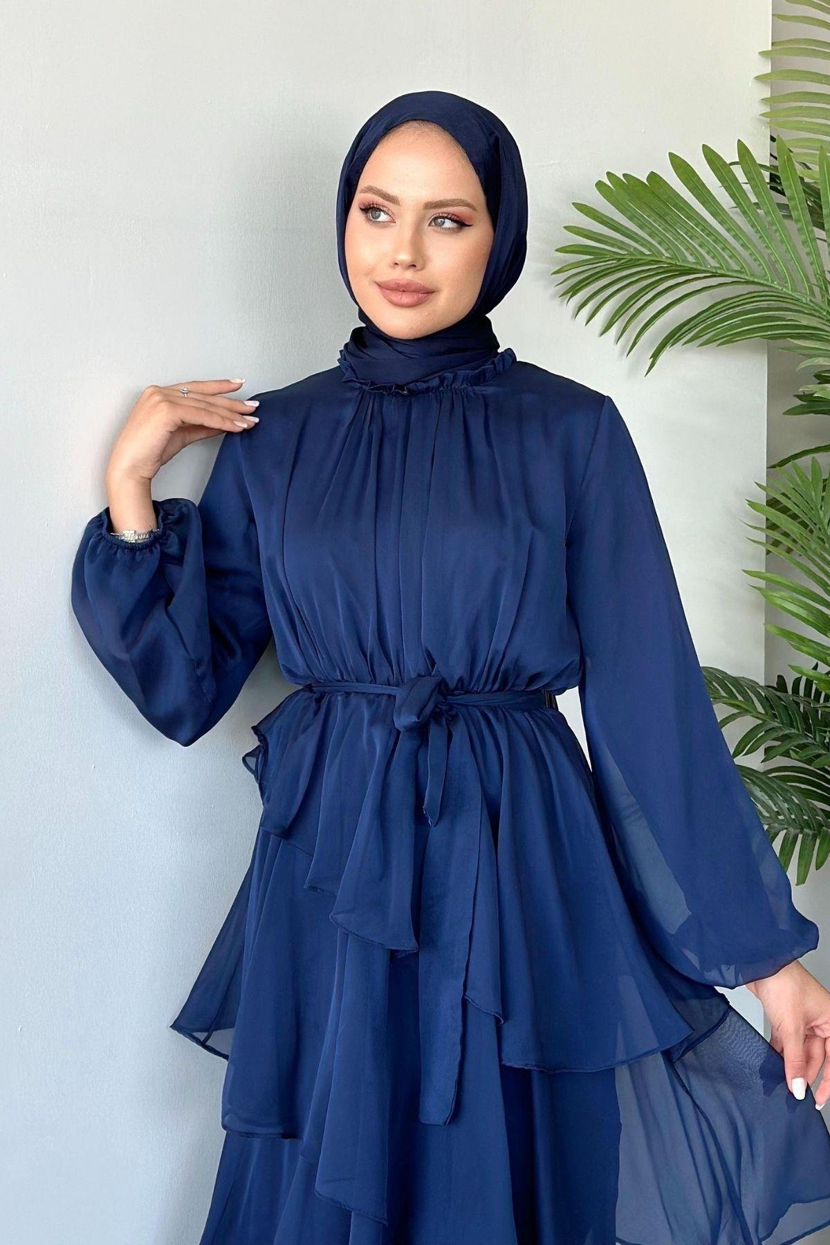 Mahpeker Katkat Janjan Elbise Lacivert, Fiyatları 