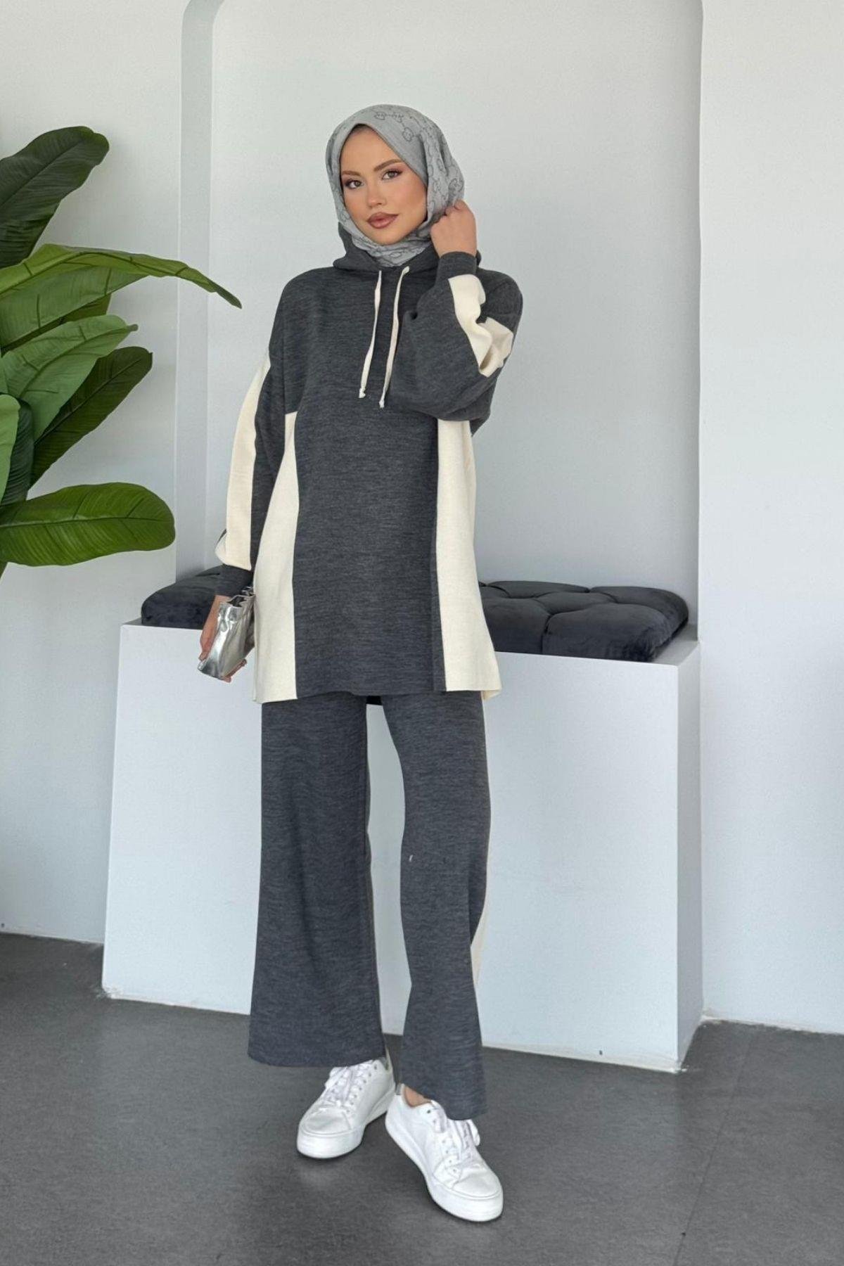 Maria Spor Takım Gri, Fiyatları Maria Spor Takım Gri - Haza Moda 