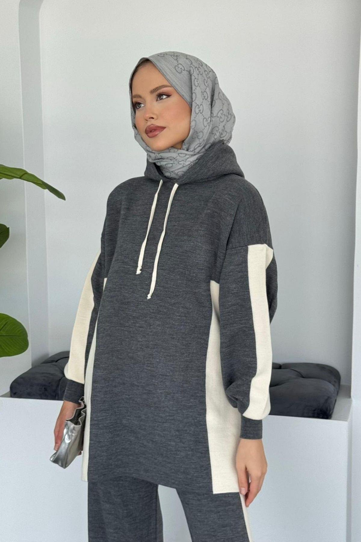 Maria Spor Takım Gri, Fiyatları Maria Spor Takım Gri - Haza Moda 