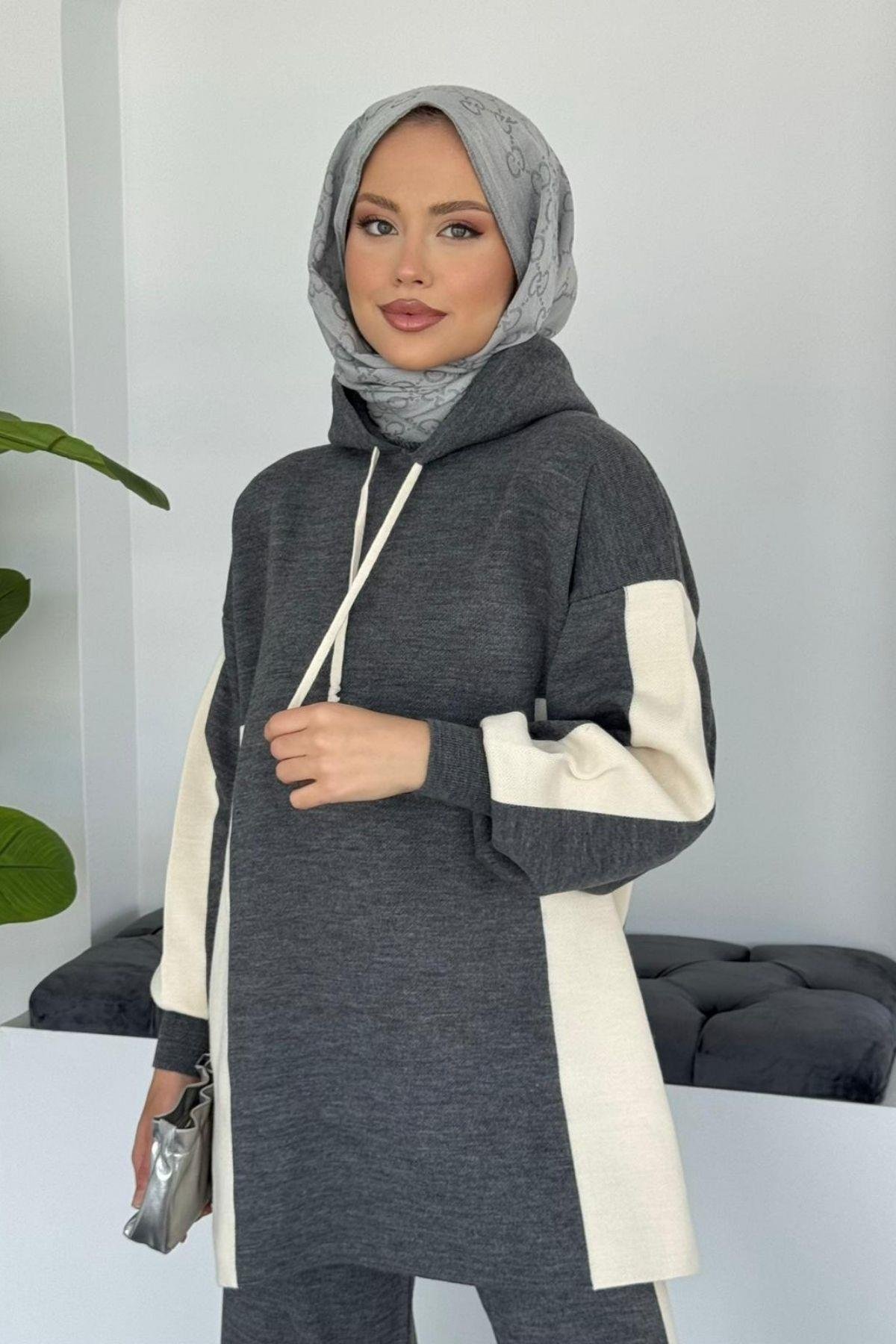 Maria Spor Takım Gri, Fiyatları Maria Spor Takım Gri - Haza Moda 