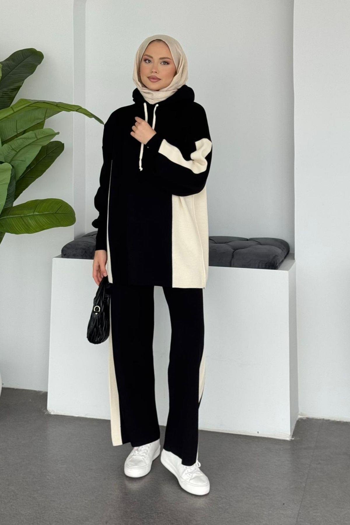 Maria Spor Takım Siyah, Fiyatları Maria Spor Takım Siyah- Haza Moda 