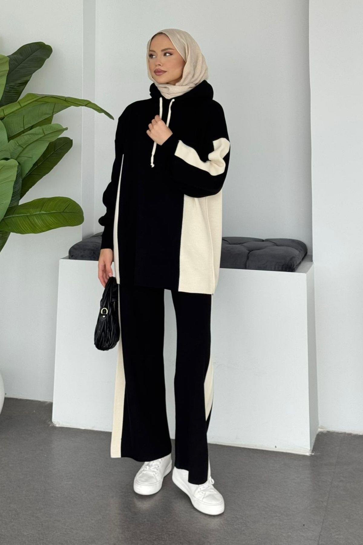 Maria Spor Takım Siyah, Fiyatları Maria Spor Takım Siyah- Haza Moda 