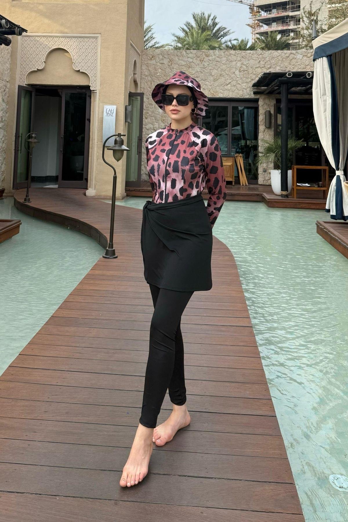 Mayolu 3Lü Haşema Takım Noktalı, Fiyatları Mayolu 3Lü Haşema Takım Noktalı- Haza Moda 