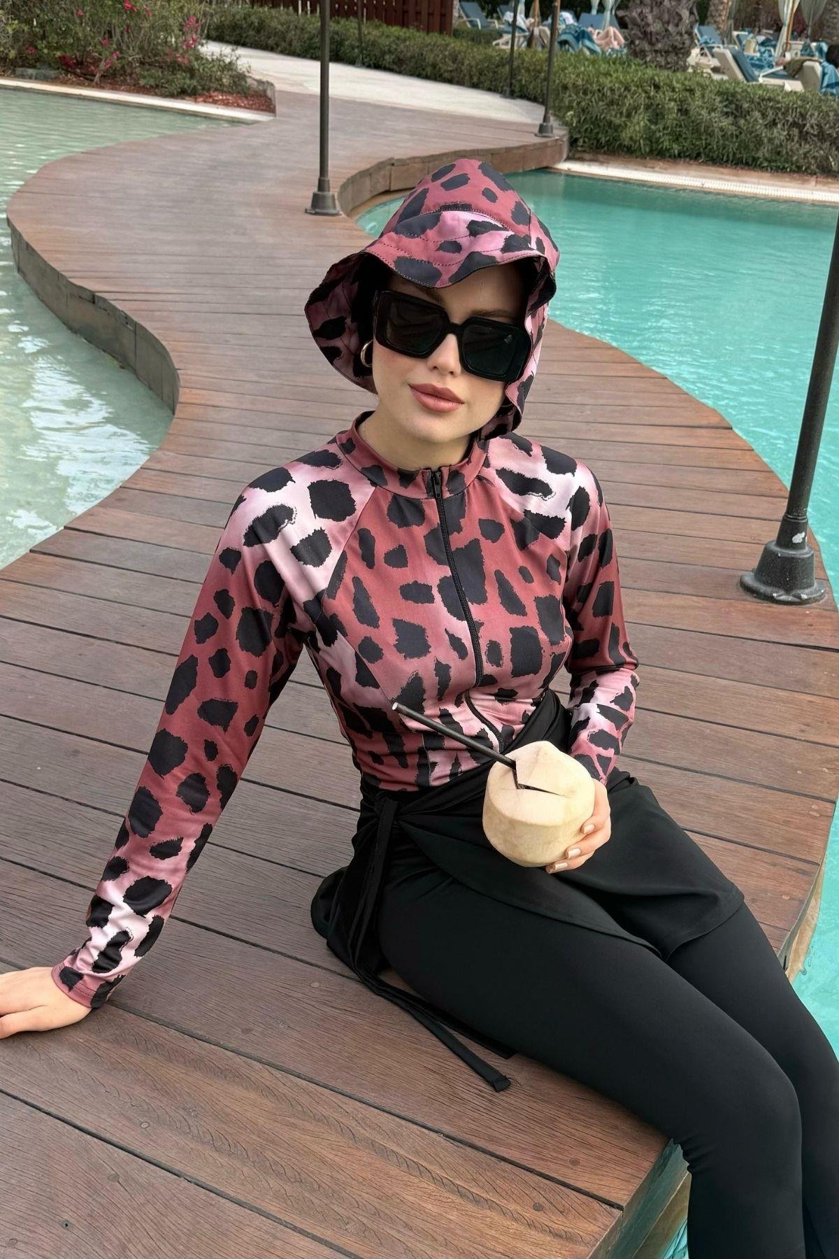 Mayolu 3Lü Haşema Takım Noktalı, Fiyatları Mayolu 3Lü Haşema Takım Noktalı- Haza Moda 