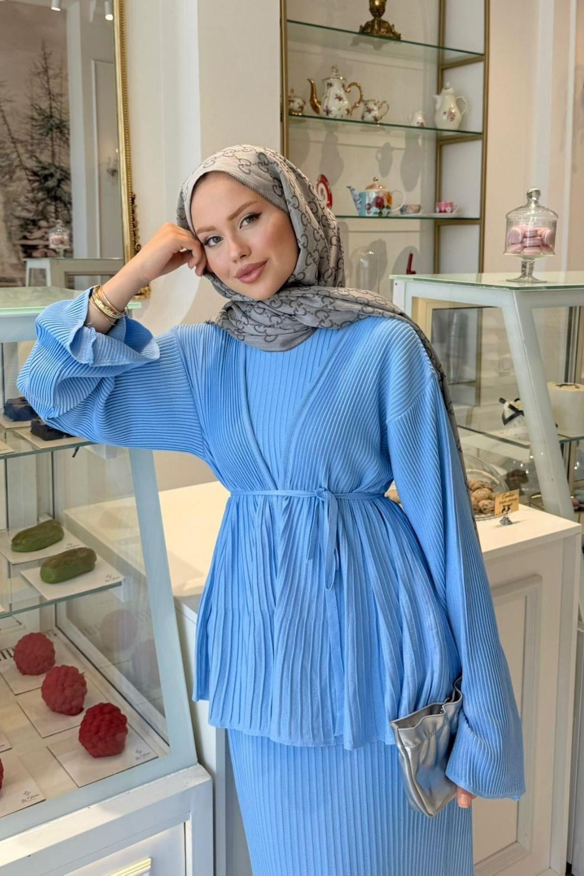 Medusa Jileli Elbise Bebe Mavi, Fiyatları Medusa Jileli Elbise Bebe Mavi- Haza Moda