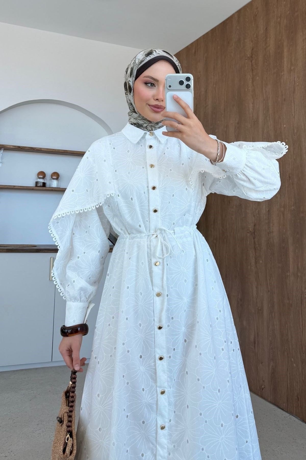 Melekşah Güpür Elbise Beyaz, Fiyatları 