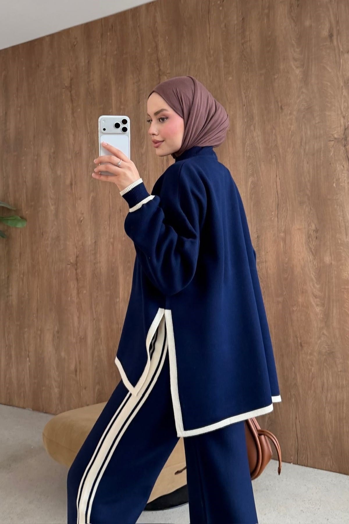 Melisa  Şerit Detay Pike Takım Lacivert, Fiyatları 