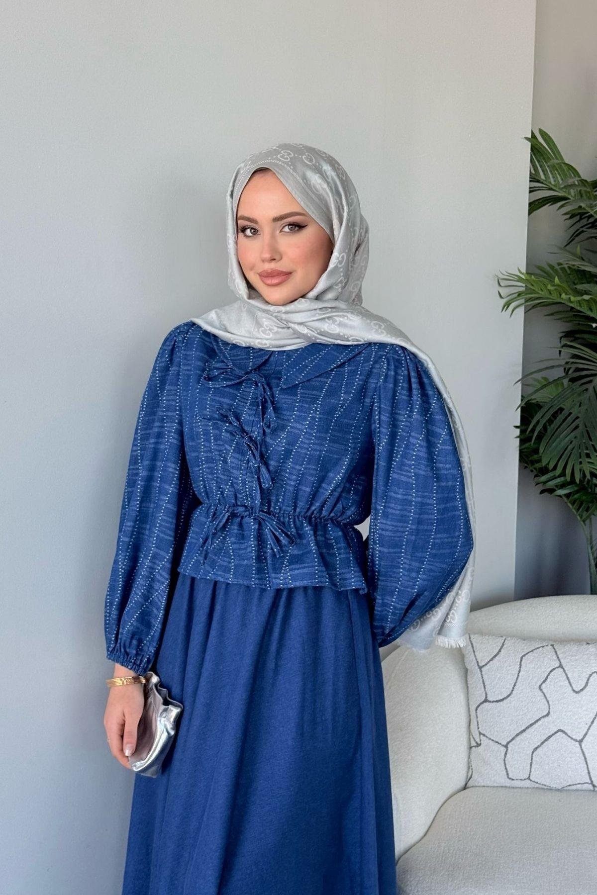 Meral Etekli Takım Mavi, Fiyatları Meral Etekli Takım Mavi