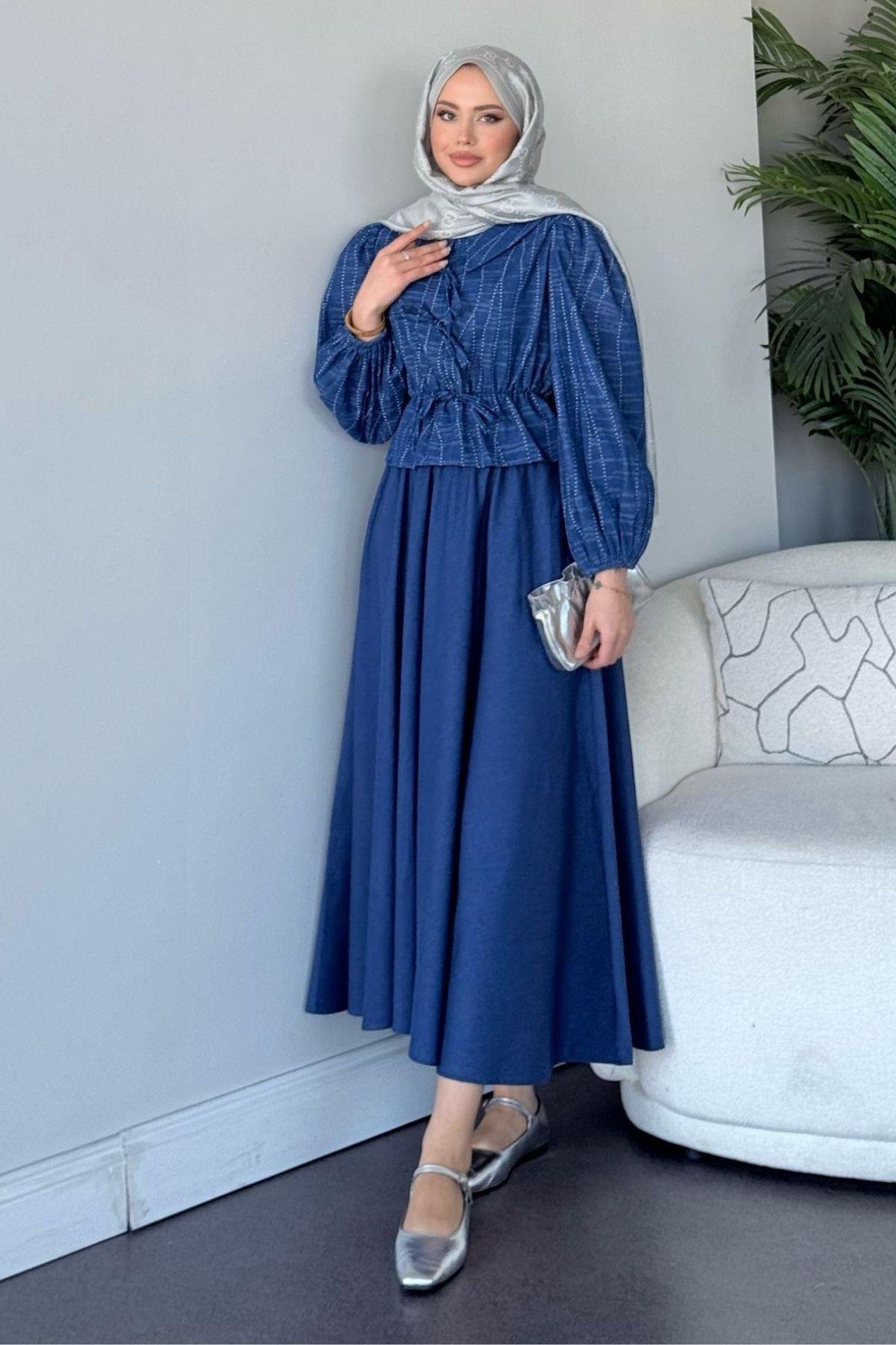 Meral Etekli Takım Mavi, Fiyatları Meral Etekli Takım Mavi